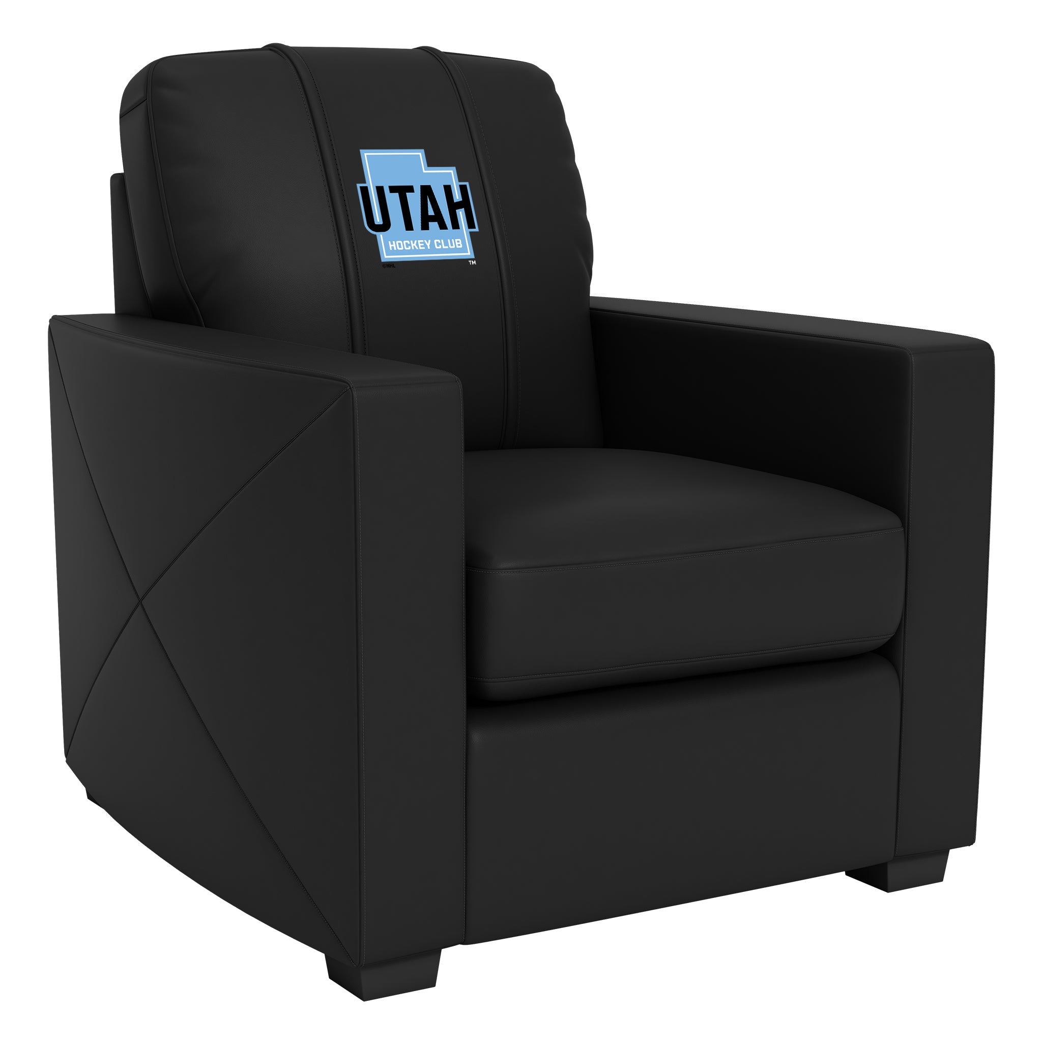 Silver Club Chair with Utah Hockey Club Tertiary Logo