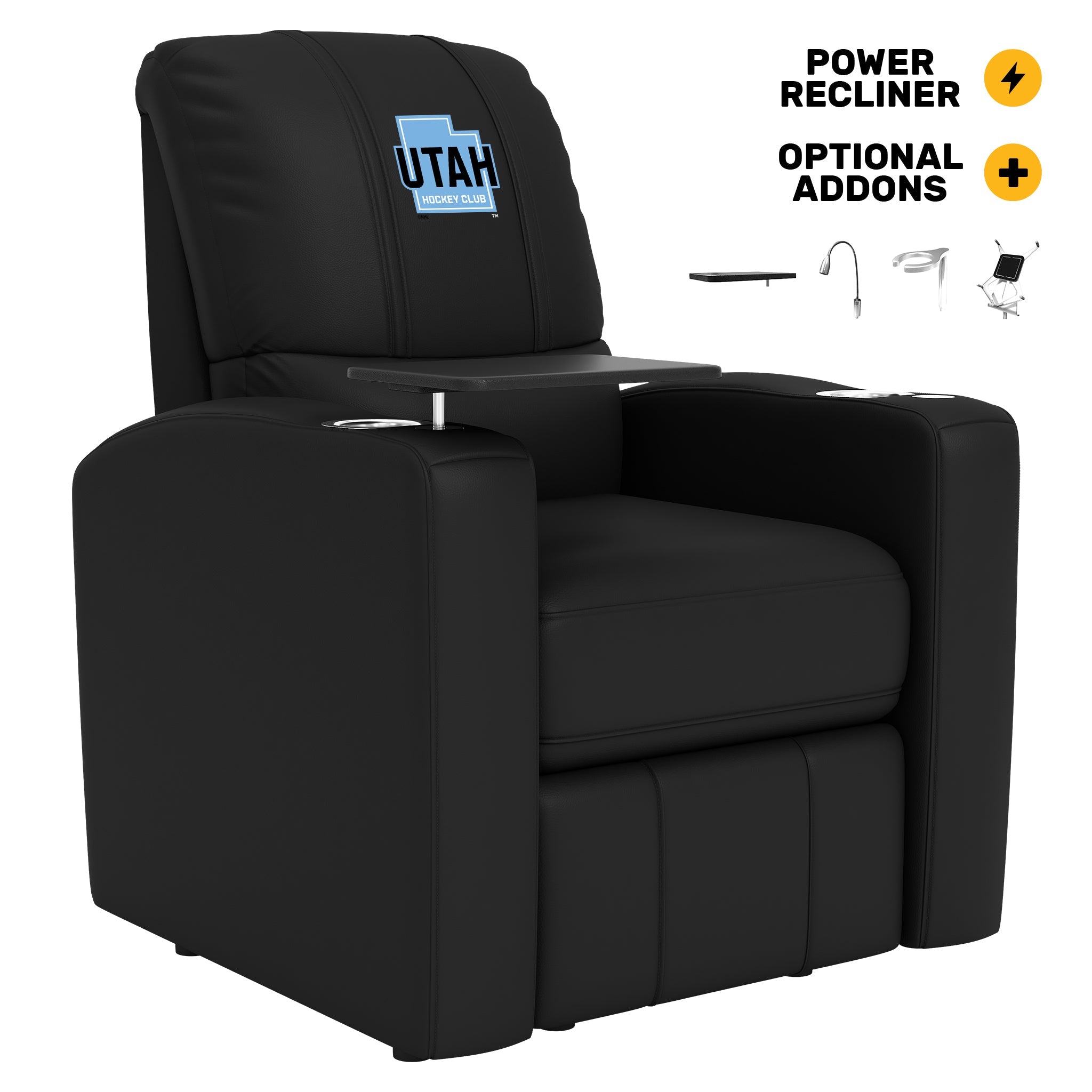 Stealth Power Plus Recliner with Utah Hockey Club Tertiary Logo