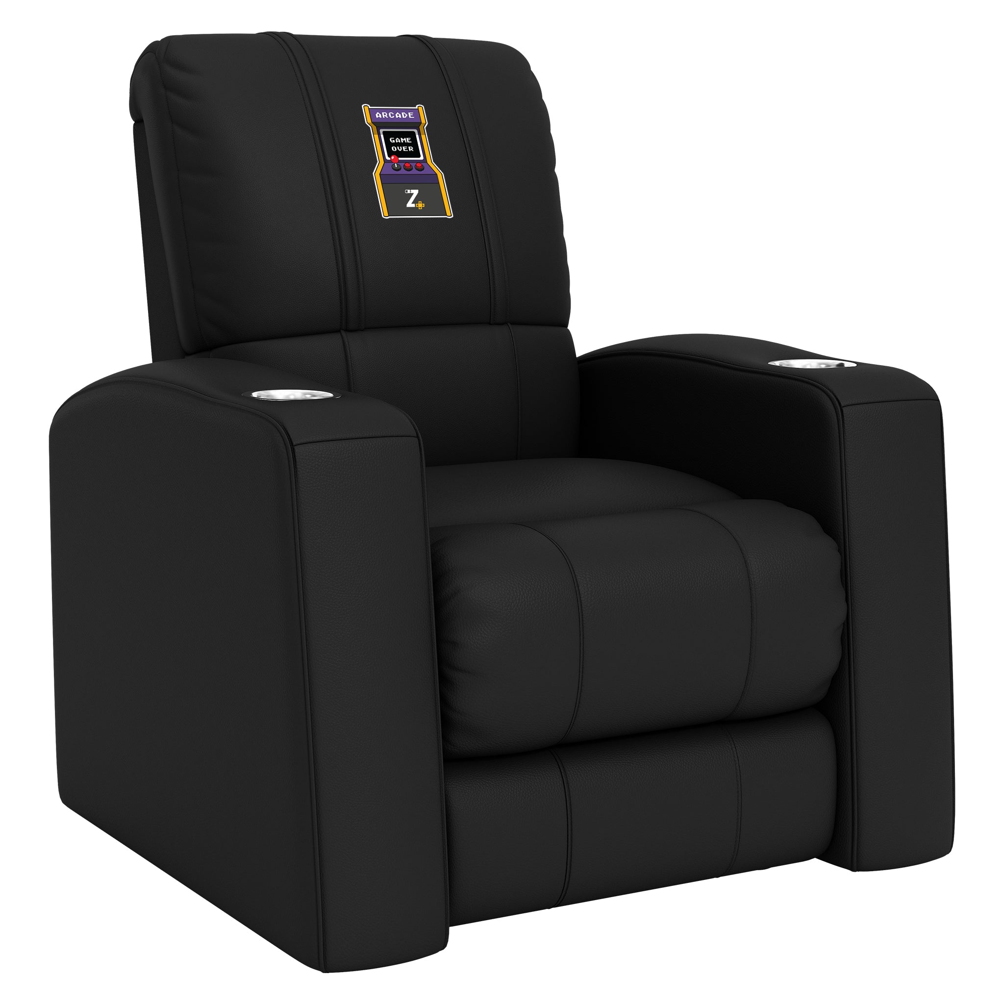 Relax Home Theater Recliner with Arcade Game Logo