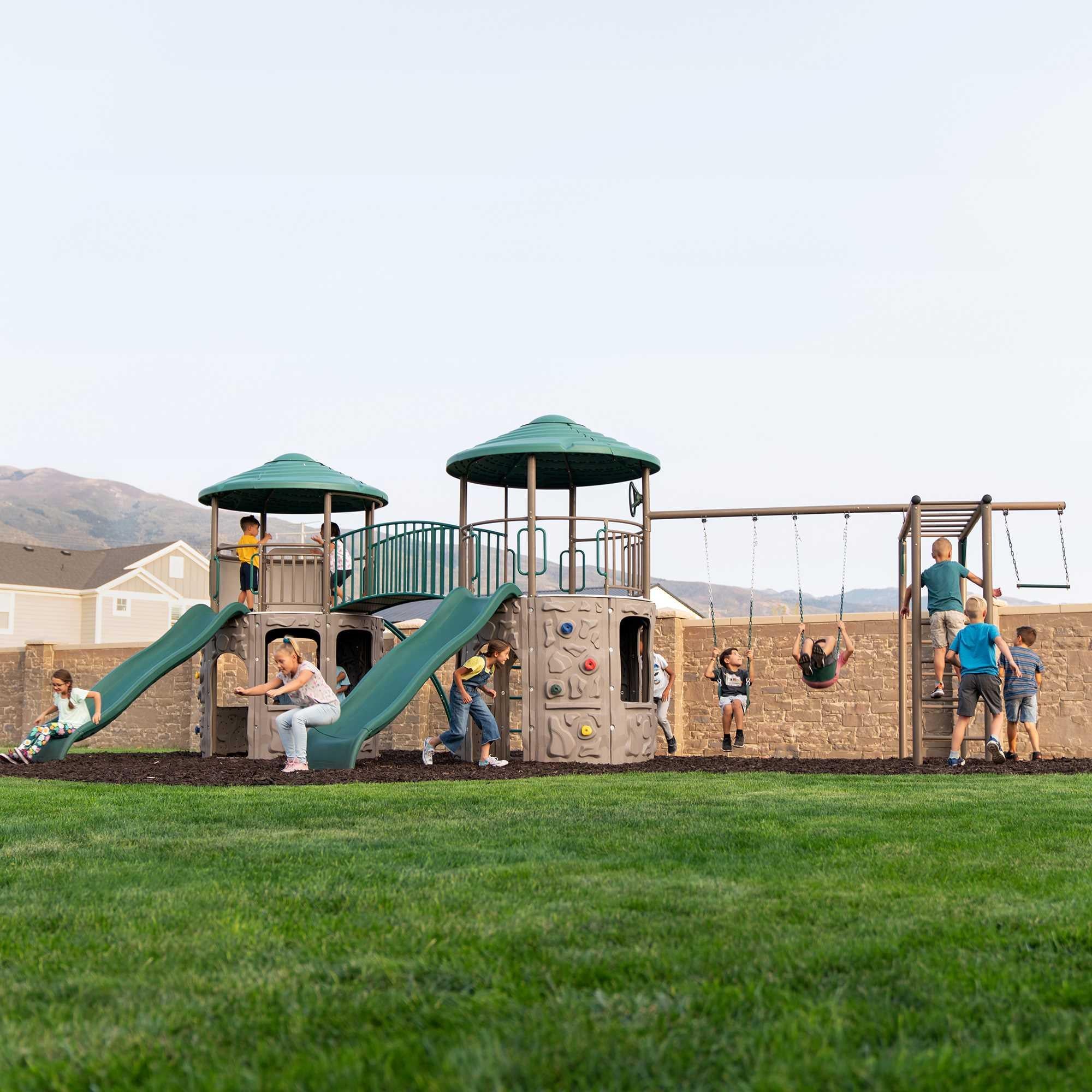 Lifetime Double Adventure Tower with Monkey Bars - 90966