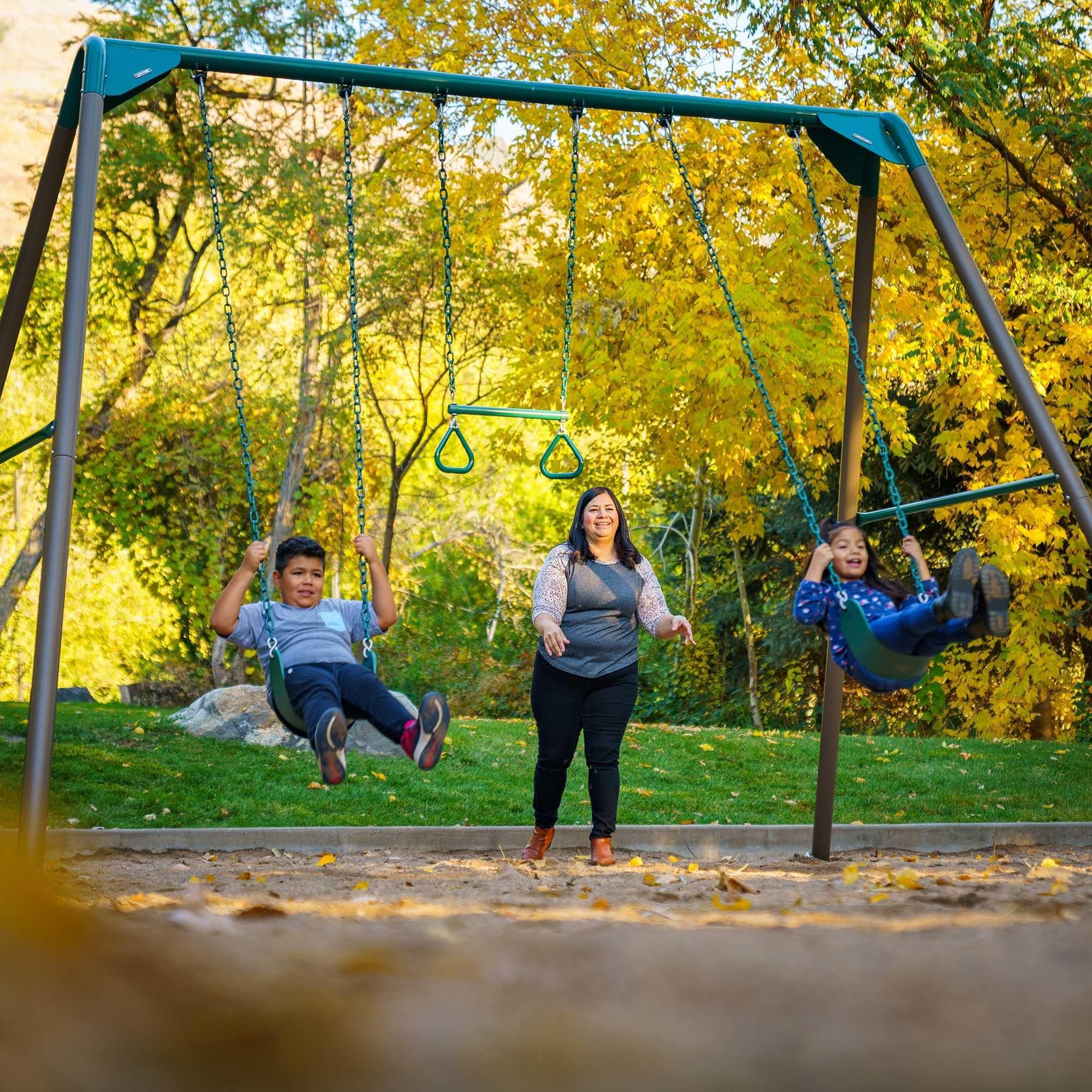 Lifetime Metal Swing Set (Earthtone) - 91137