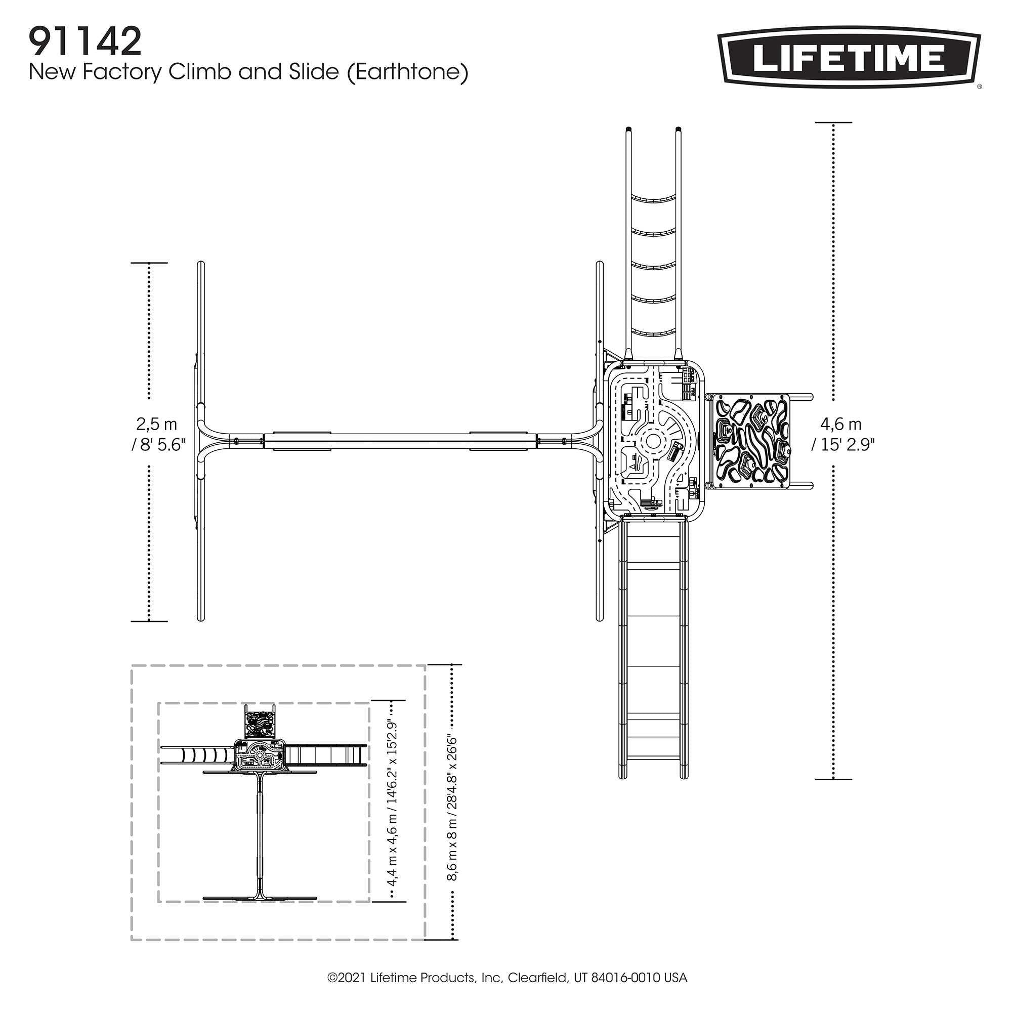 Lifetime Climb & Slide Playset - 91142