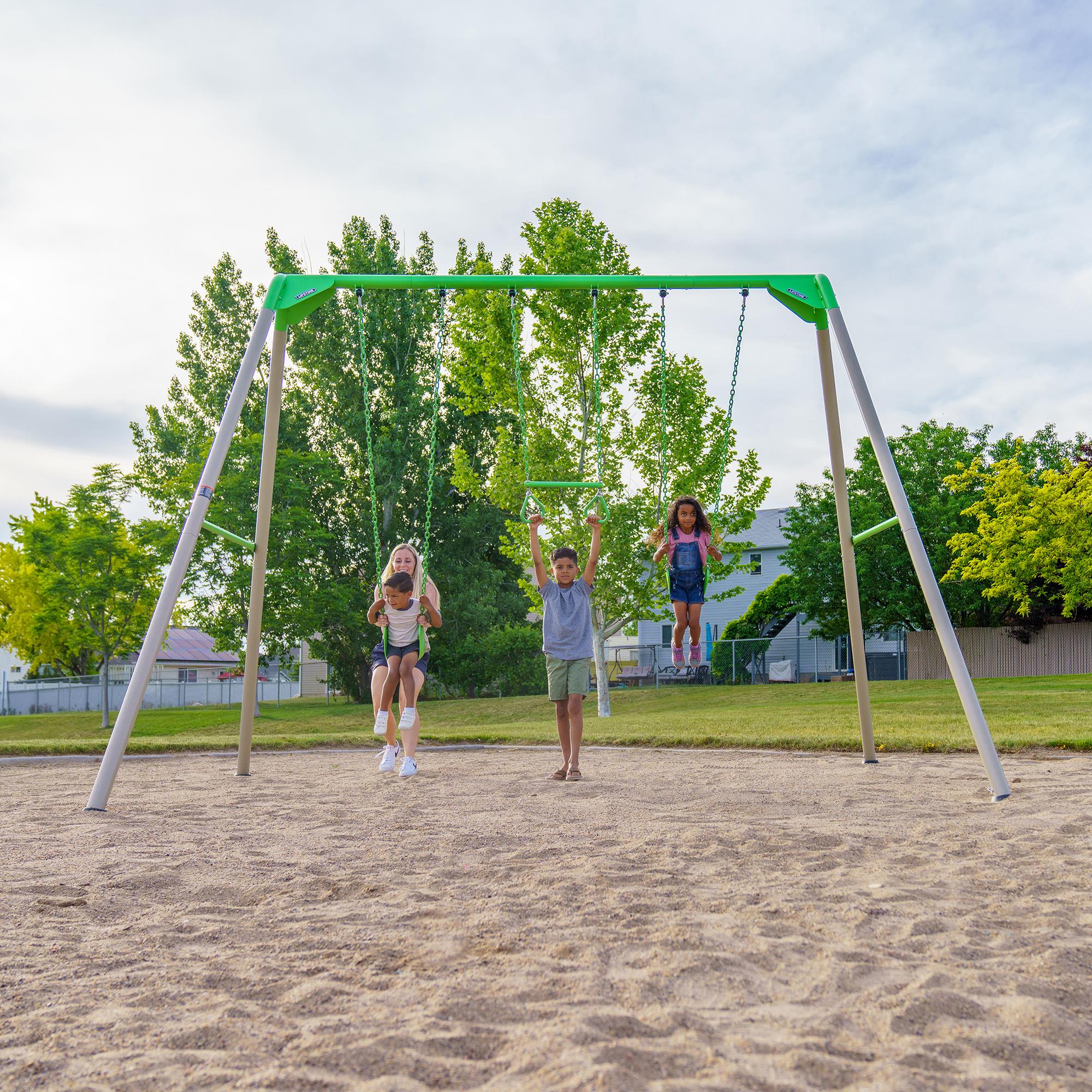 Lifetime Metal Swing Set (Spring Green) - 91206
