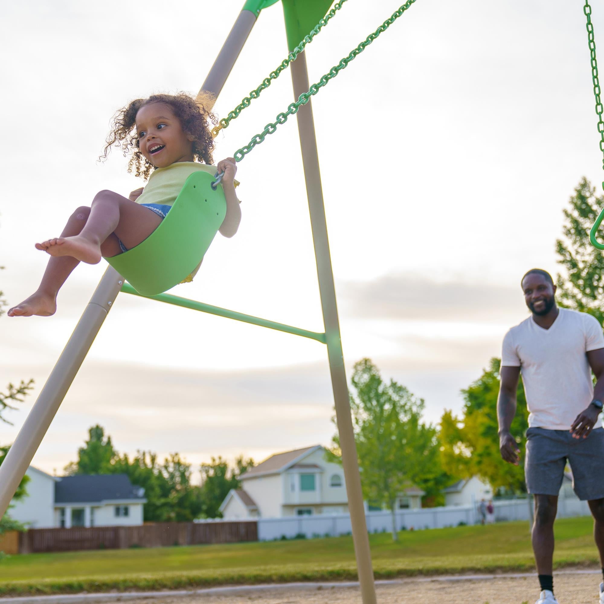 Lifetime Metal Swing Set (Spring Green) - 91206