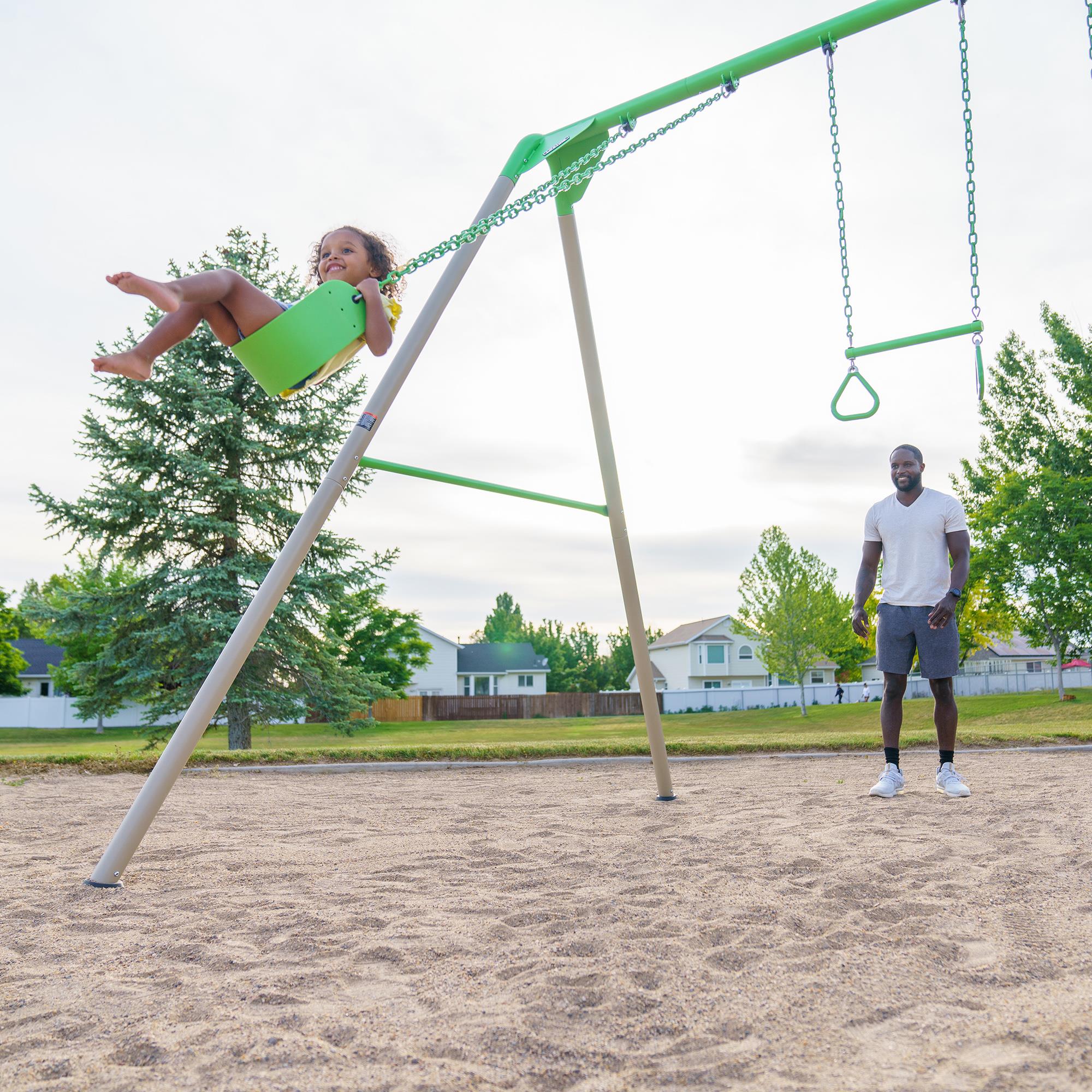 Lifetime Metal Swing Set (Spring Green) - 91206
