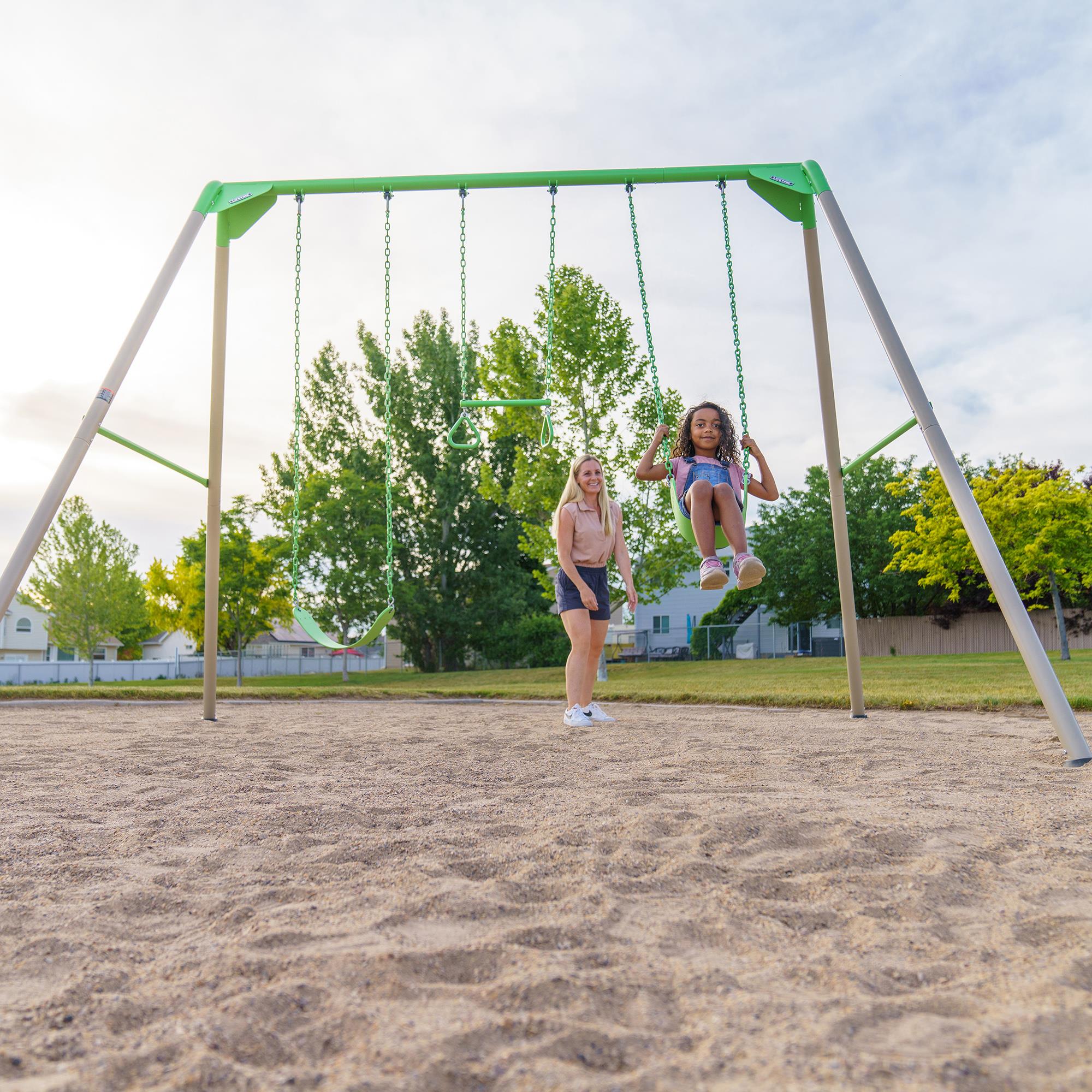 Lifetime Metal Swing Set (Spring Green) - 91206