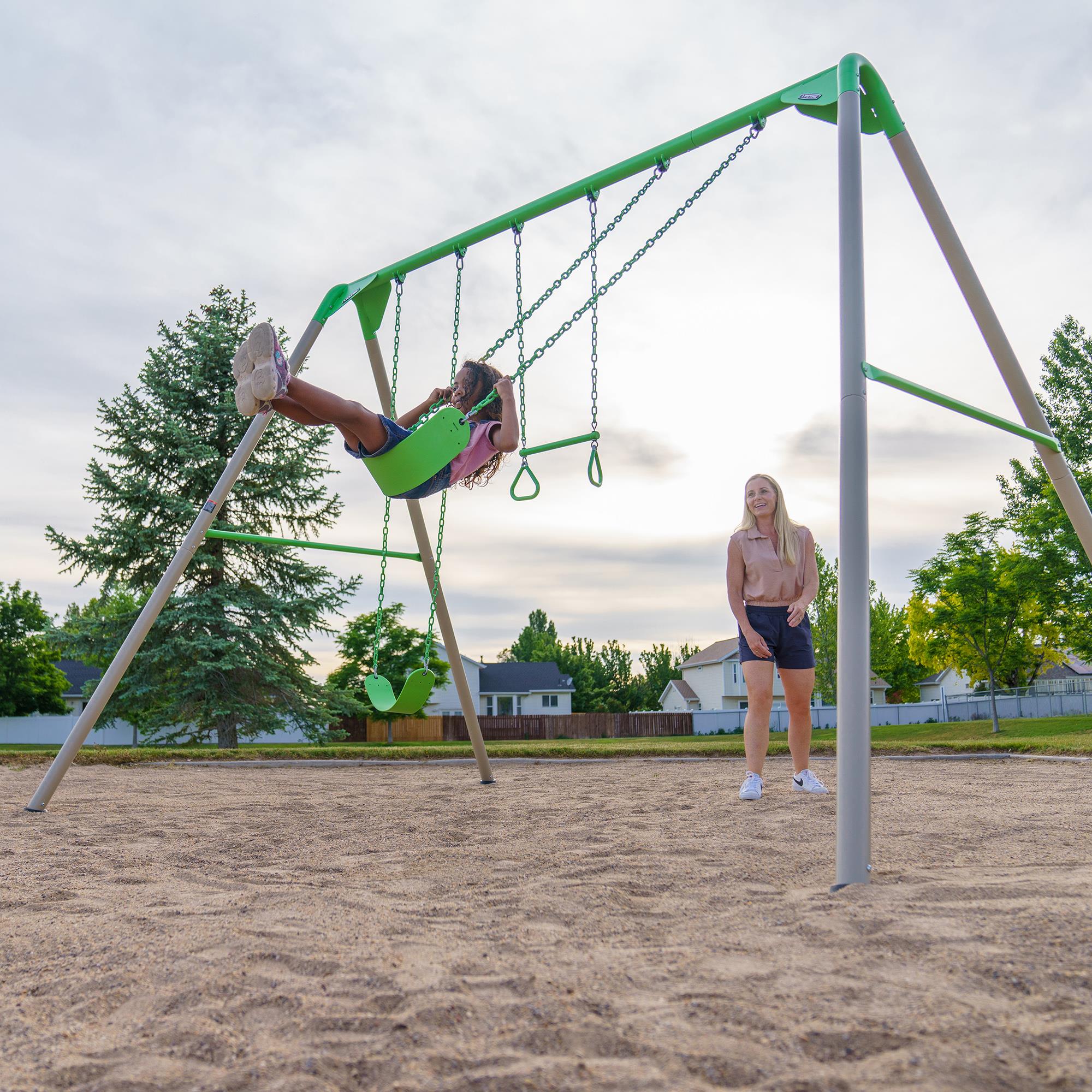 Lifetime Metal Swing Set (Spring Green) - 91206