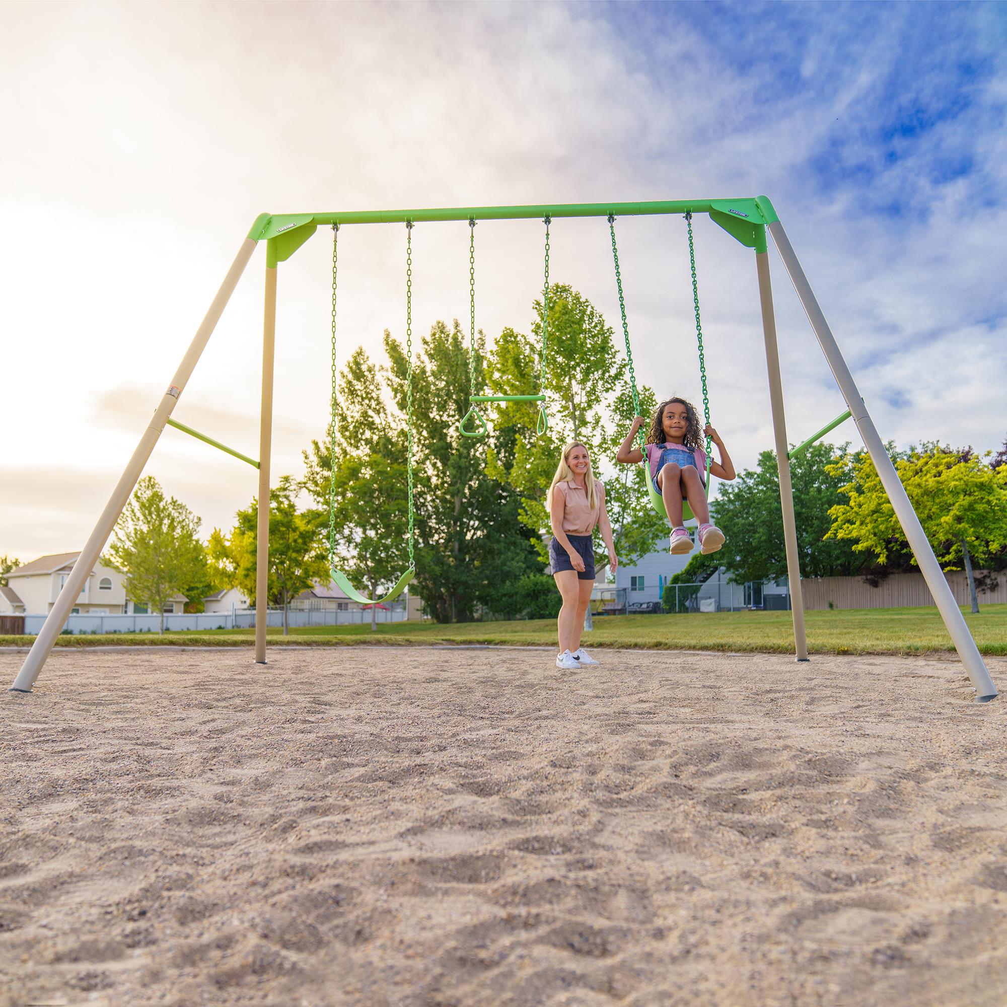 Lifetime Metal Swing Set (Spring Green) - 91206