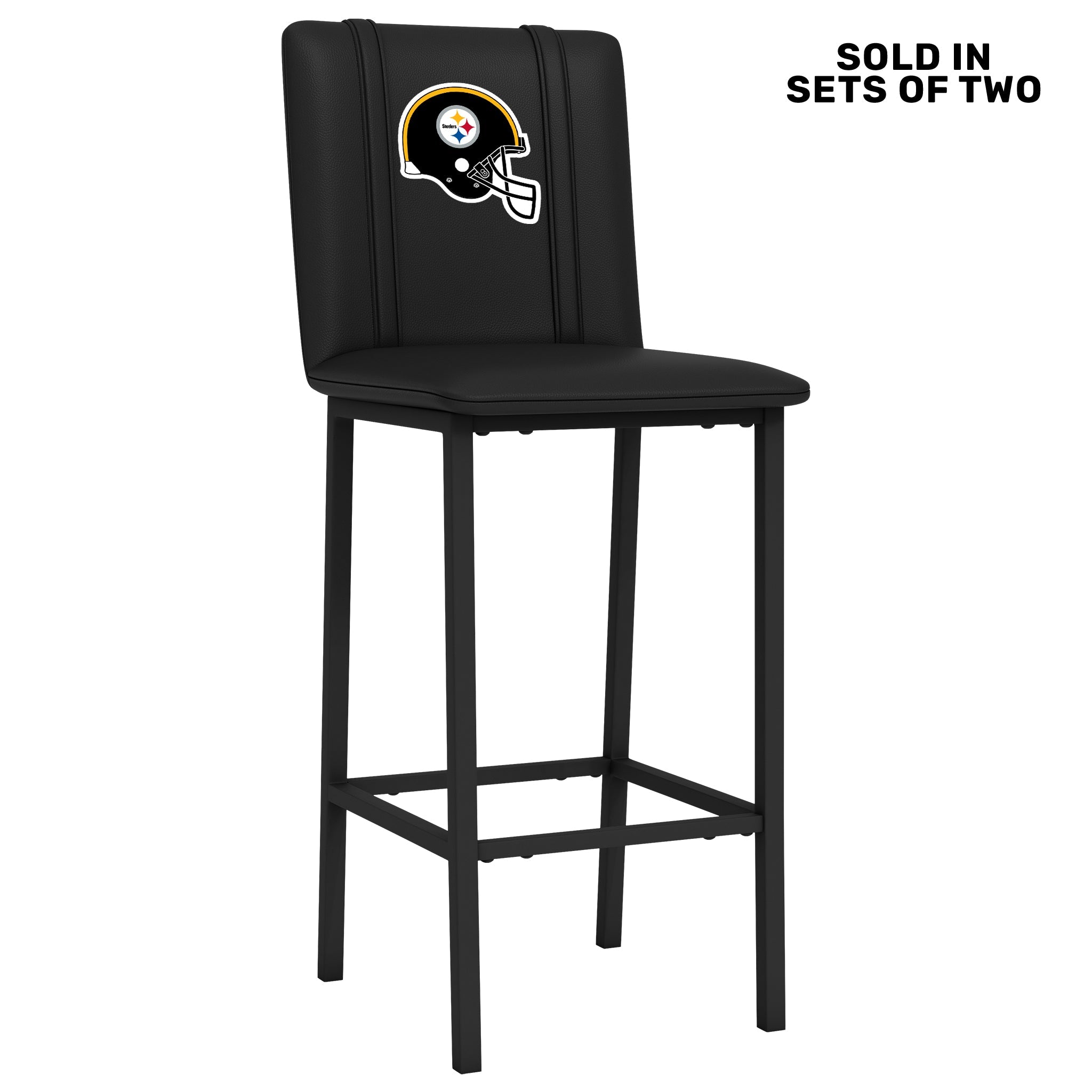 Bar Stool 500 with Pittsburgh Steelers Helmet Logo Set of 2
