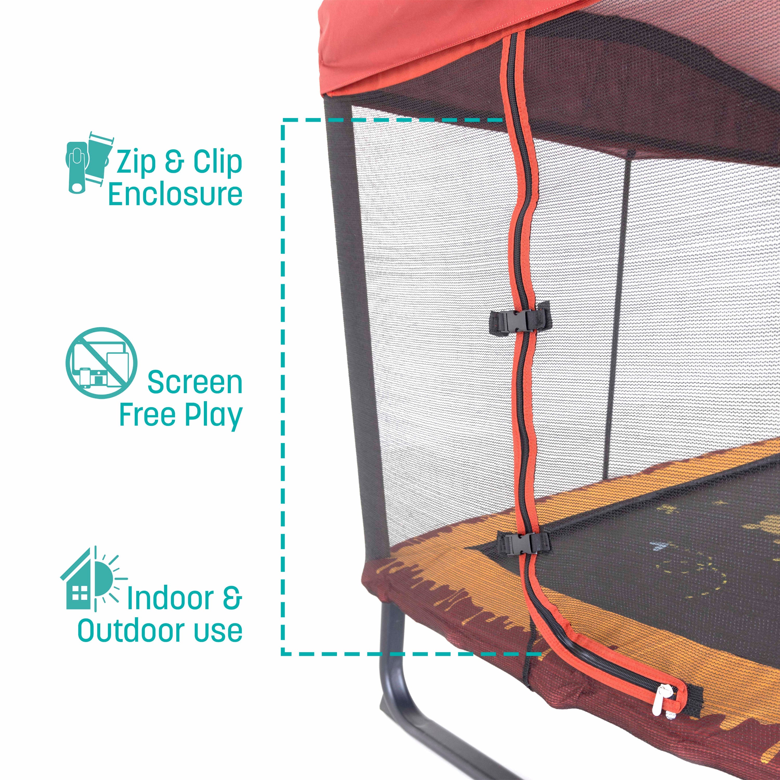 Skywalker Trampolines 6 x 4 Ft. Rectangle Winnie the Pooh Mini Trampoline for Kids