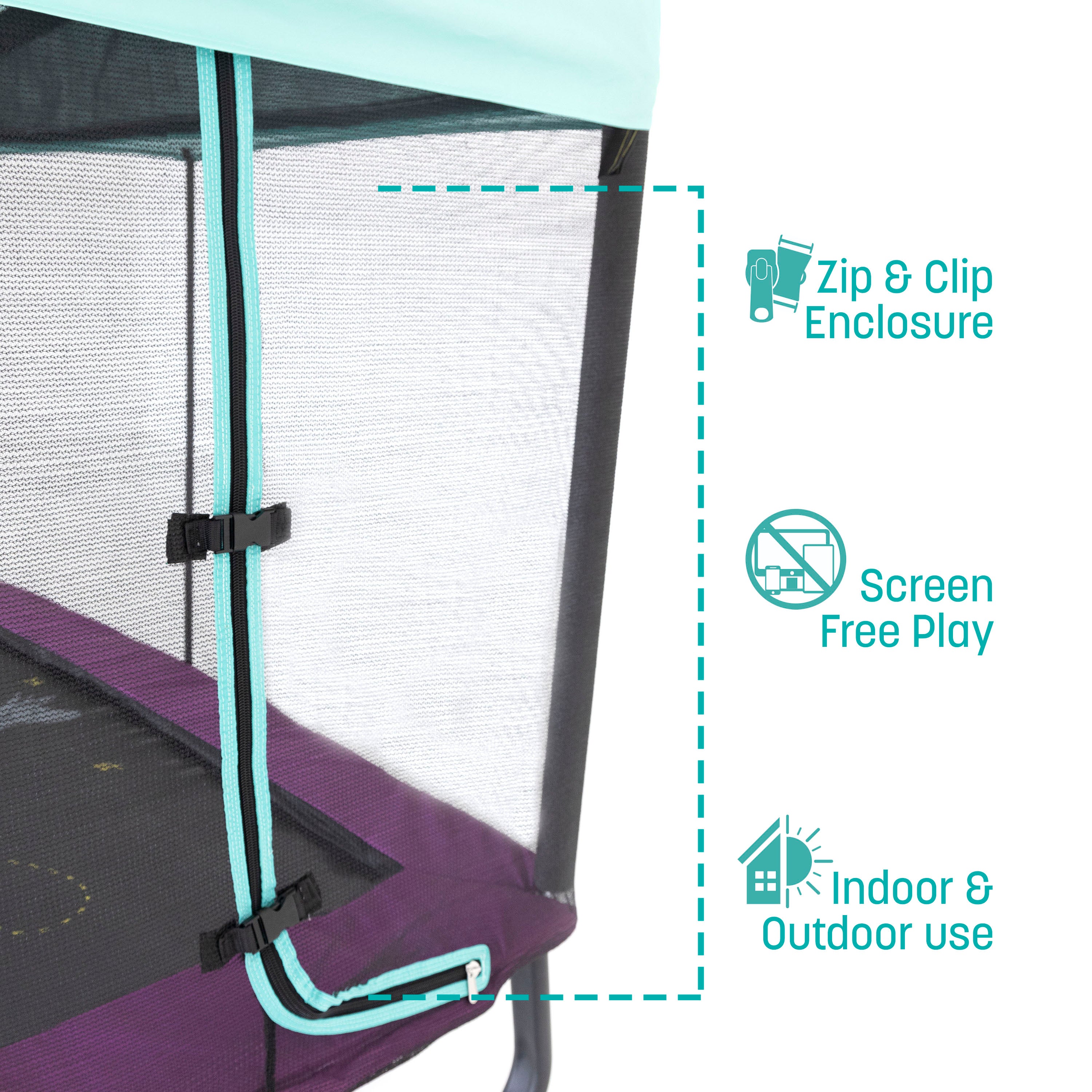 Skywalker Trampolines 6 x 4 Ft. Rectangle Eeyore Mini Trampoline for Kids