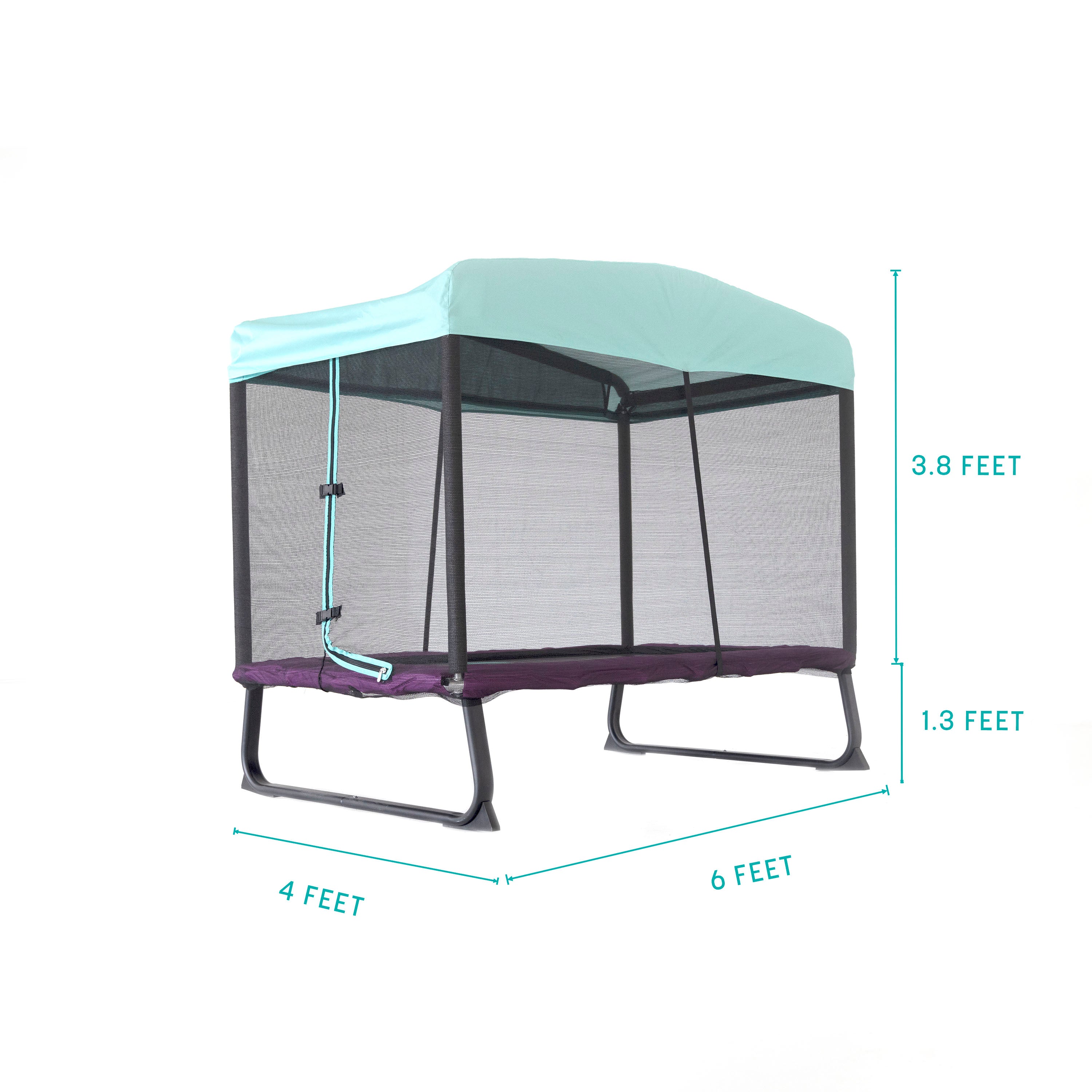 Skywalker Trampolines 6 x 4 Ft. Rectangle Eeyore Mini Trampoline for Kids