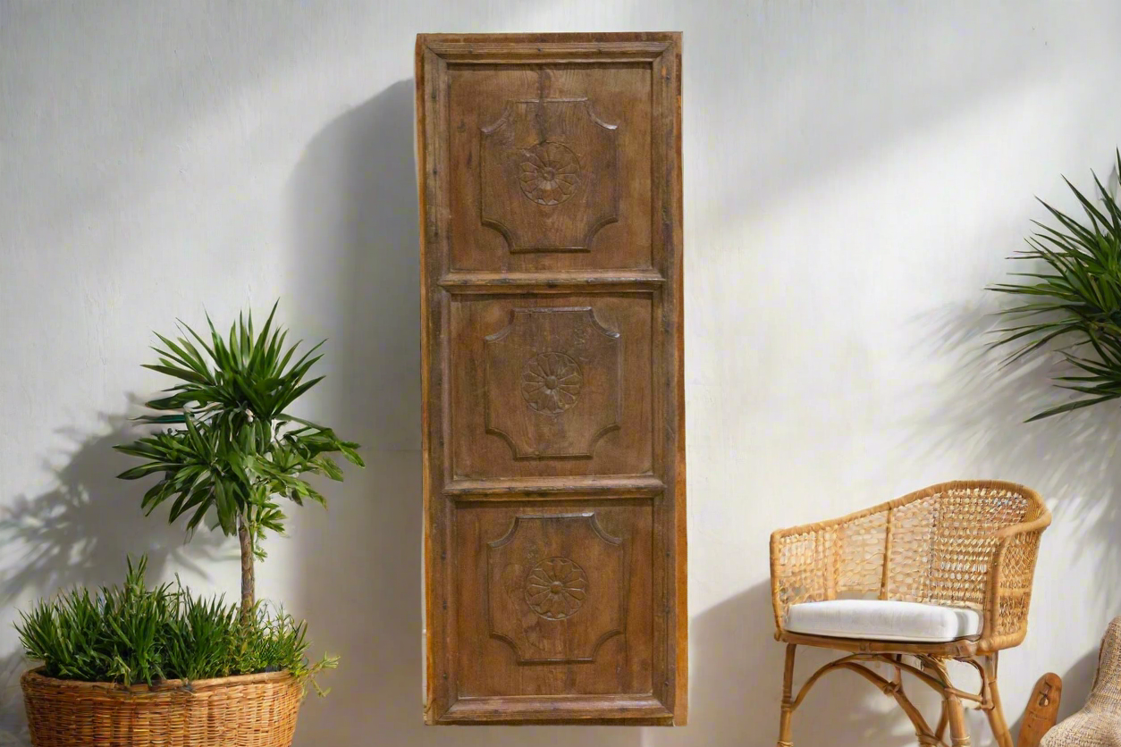 1700's Basque Carved Wall Panel