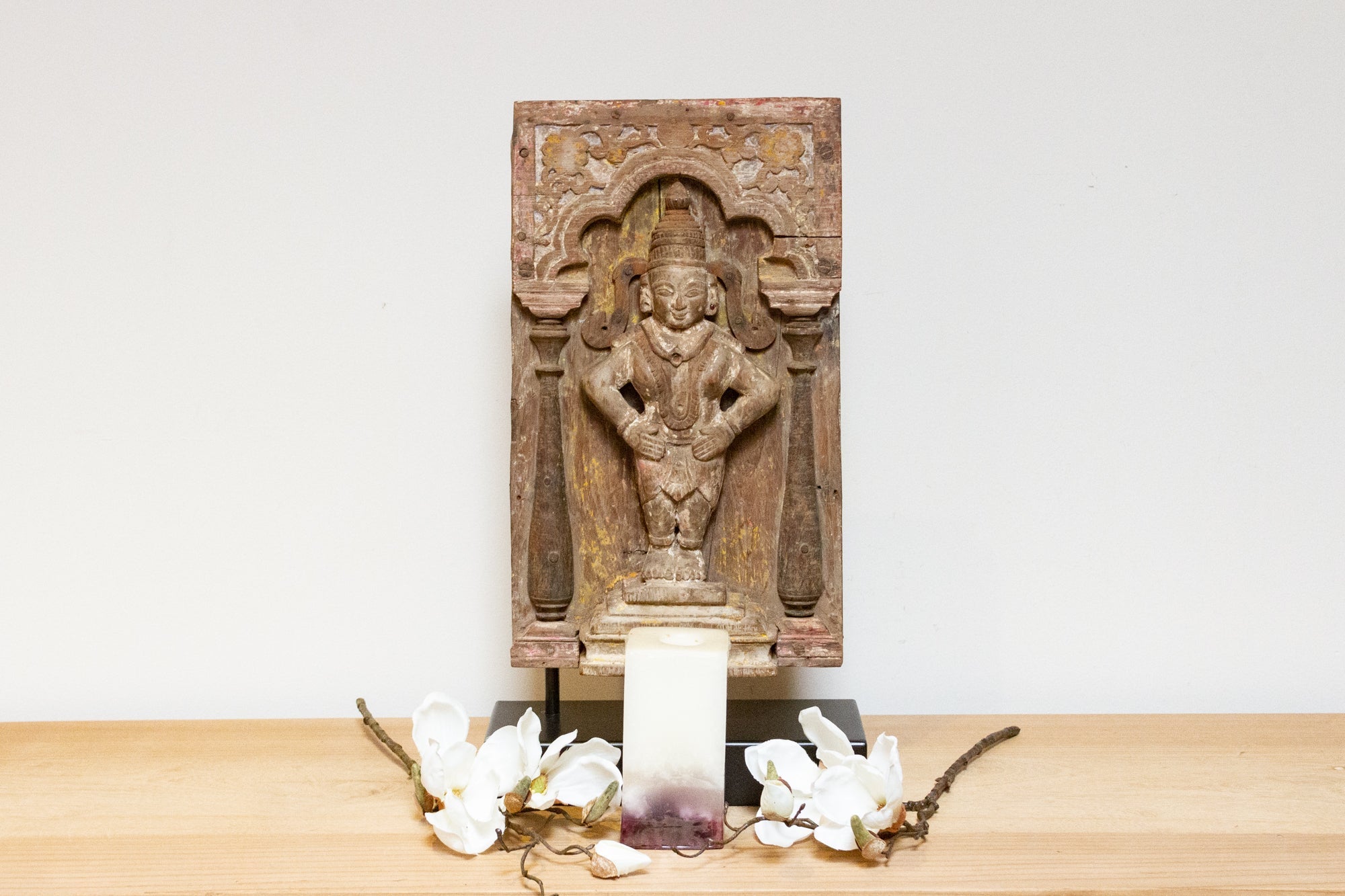 18th Century Carved Vishnu Temple Carving