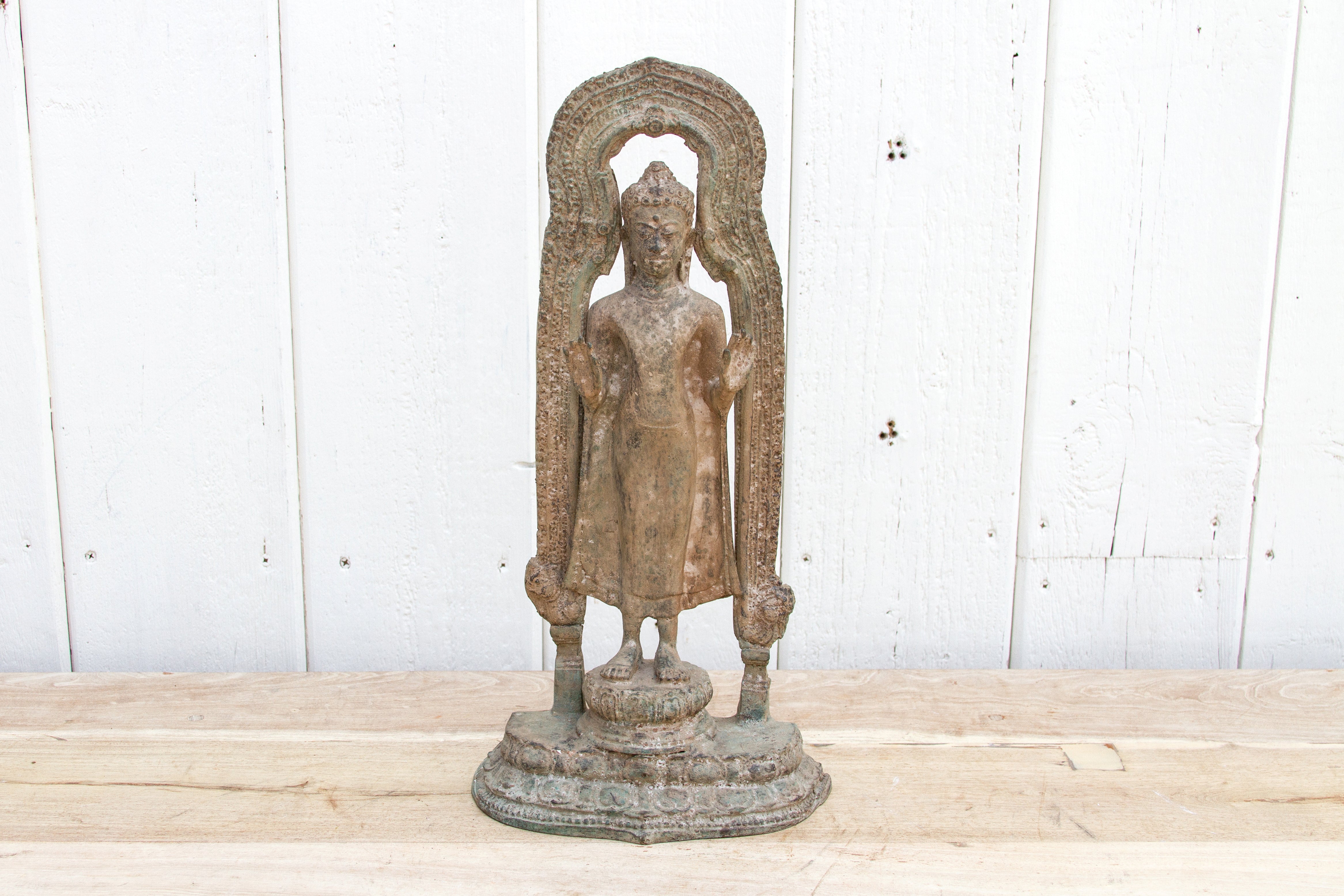 17th Century Bronze Standing Buddha