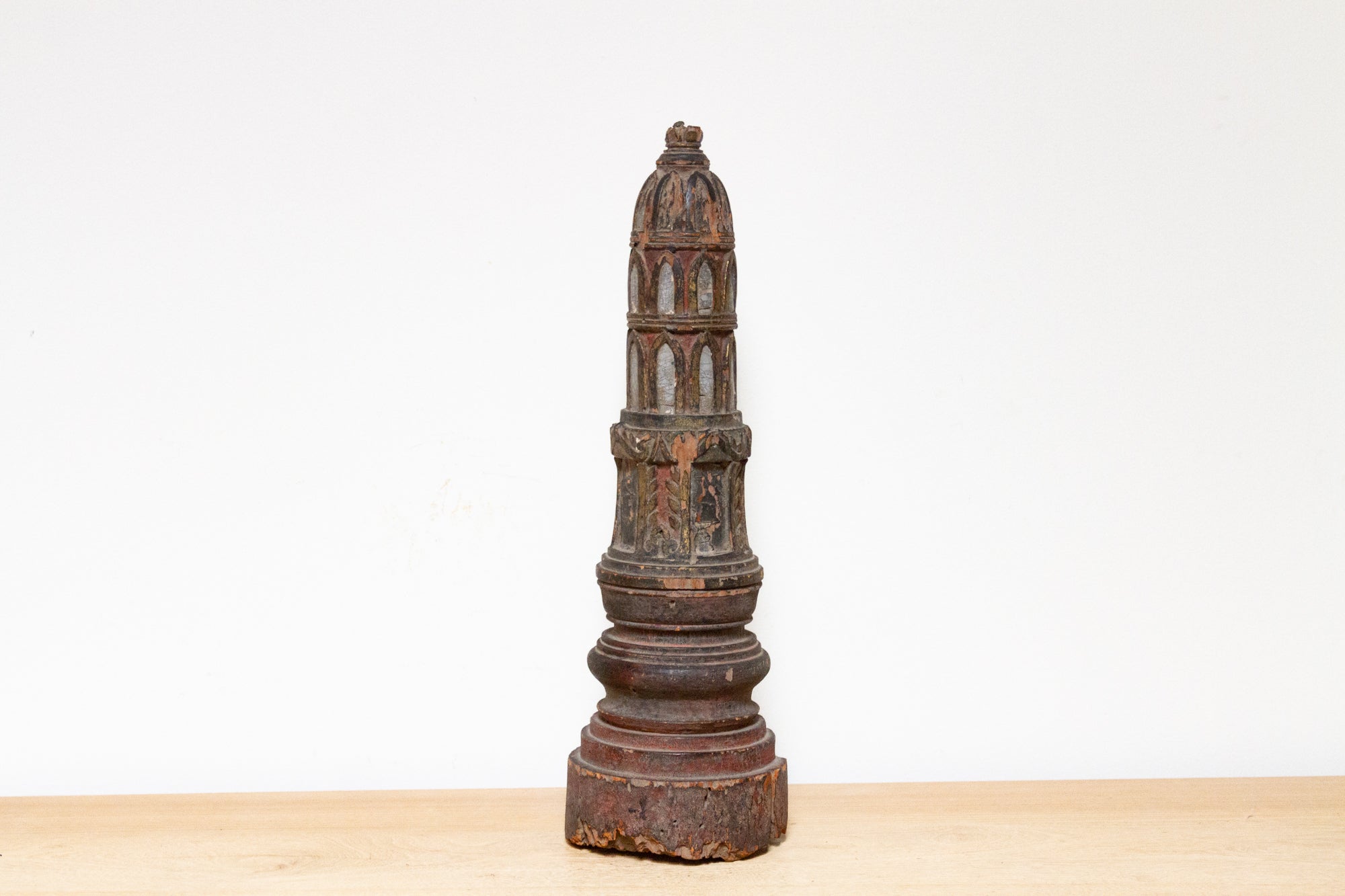 18th Century Carved Burmese Stupa