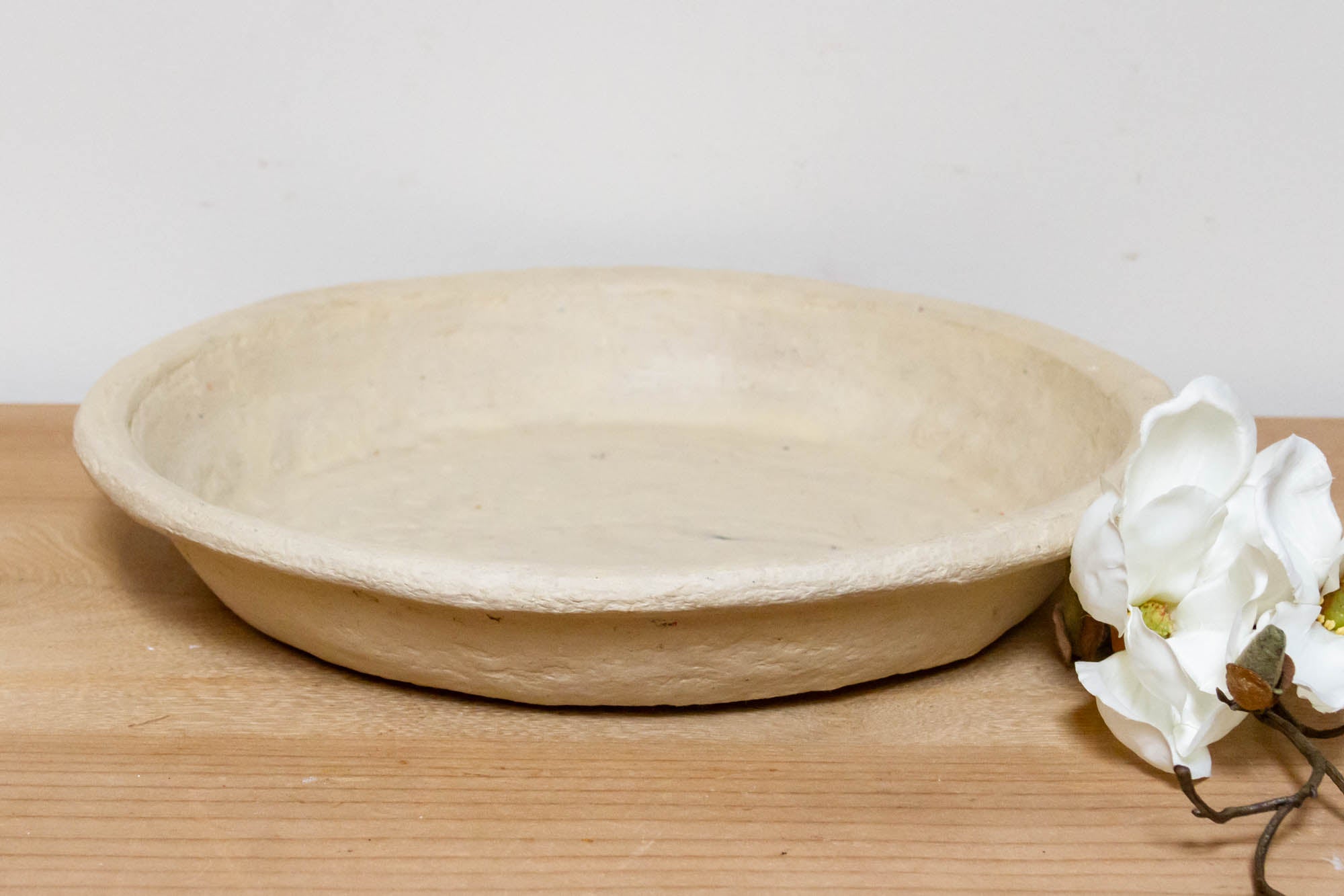 14" Round Paper Mache Tray