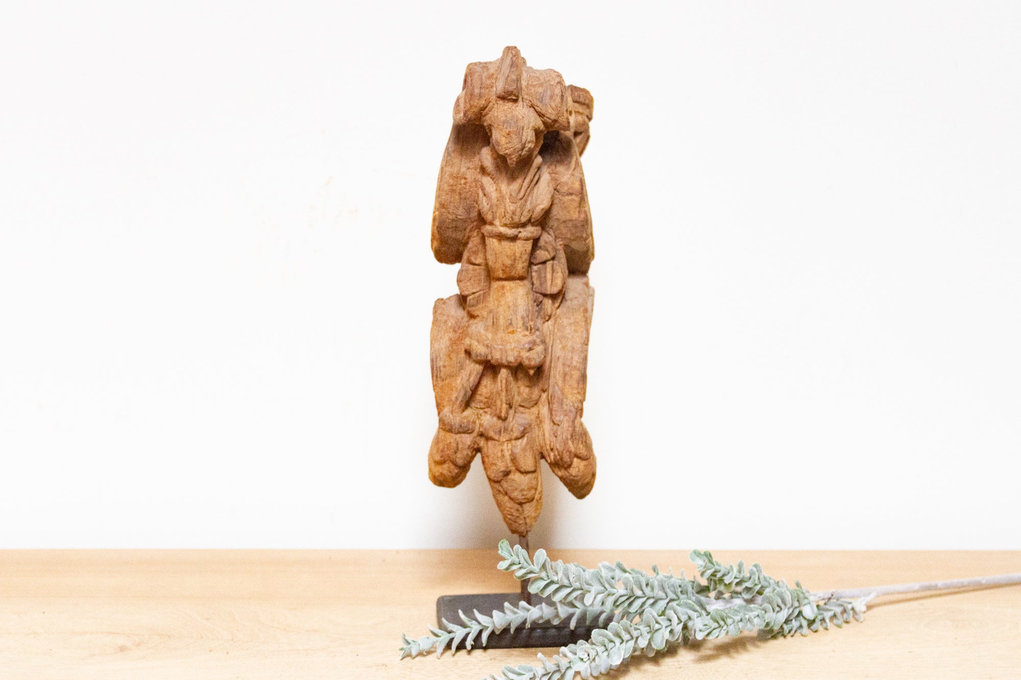 1700's Carved Peacock Corbel