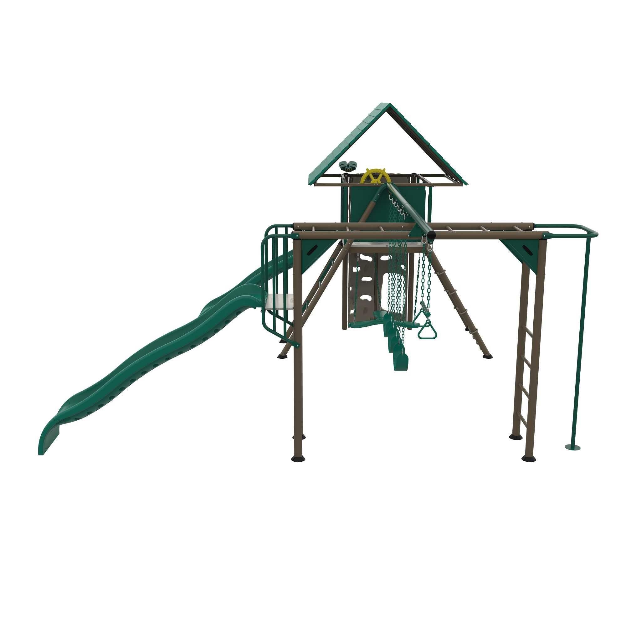 Lifetime Big Stuff Deluxe Swing Set Playset - Earthtone - 91080
