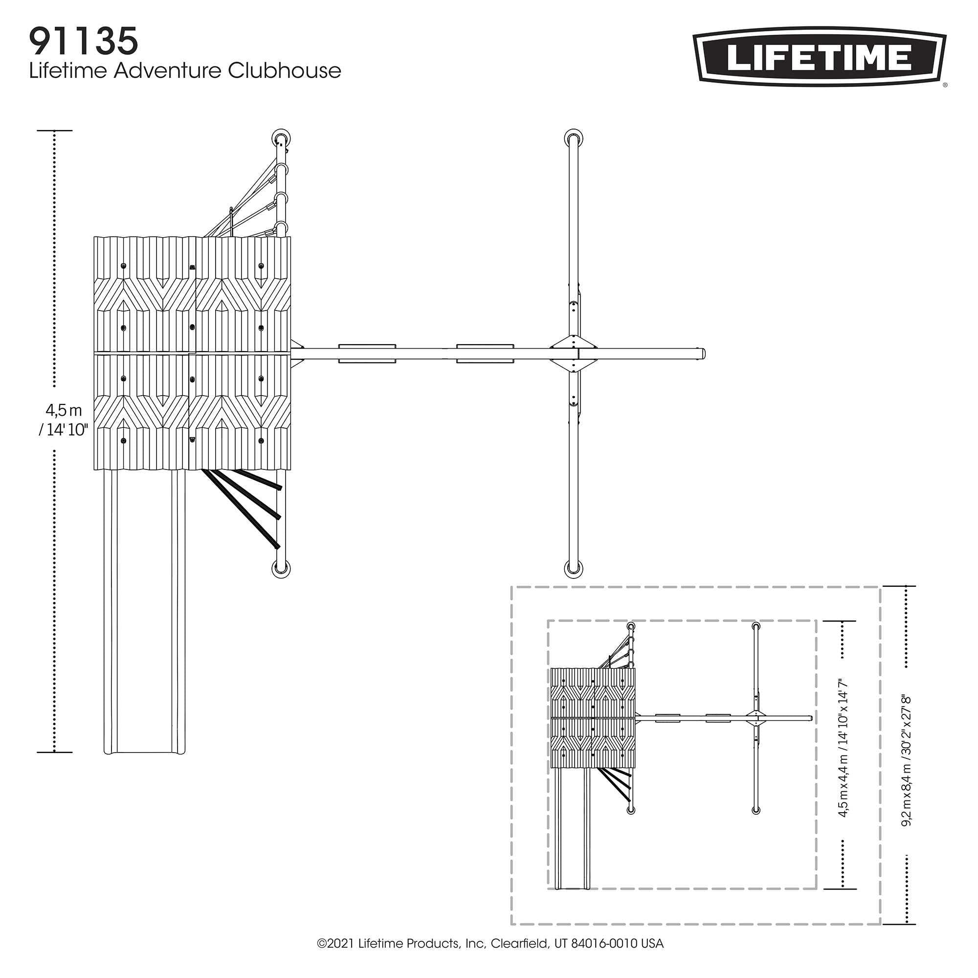Lifetime Adventure Clubhouse Playset - 91135