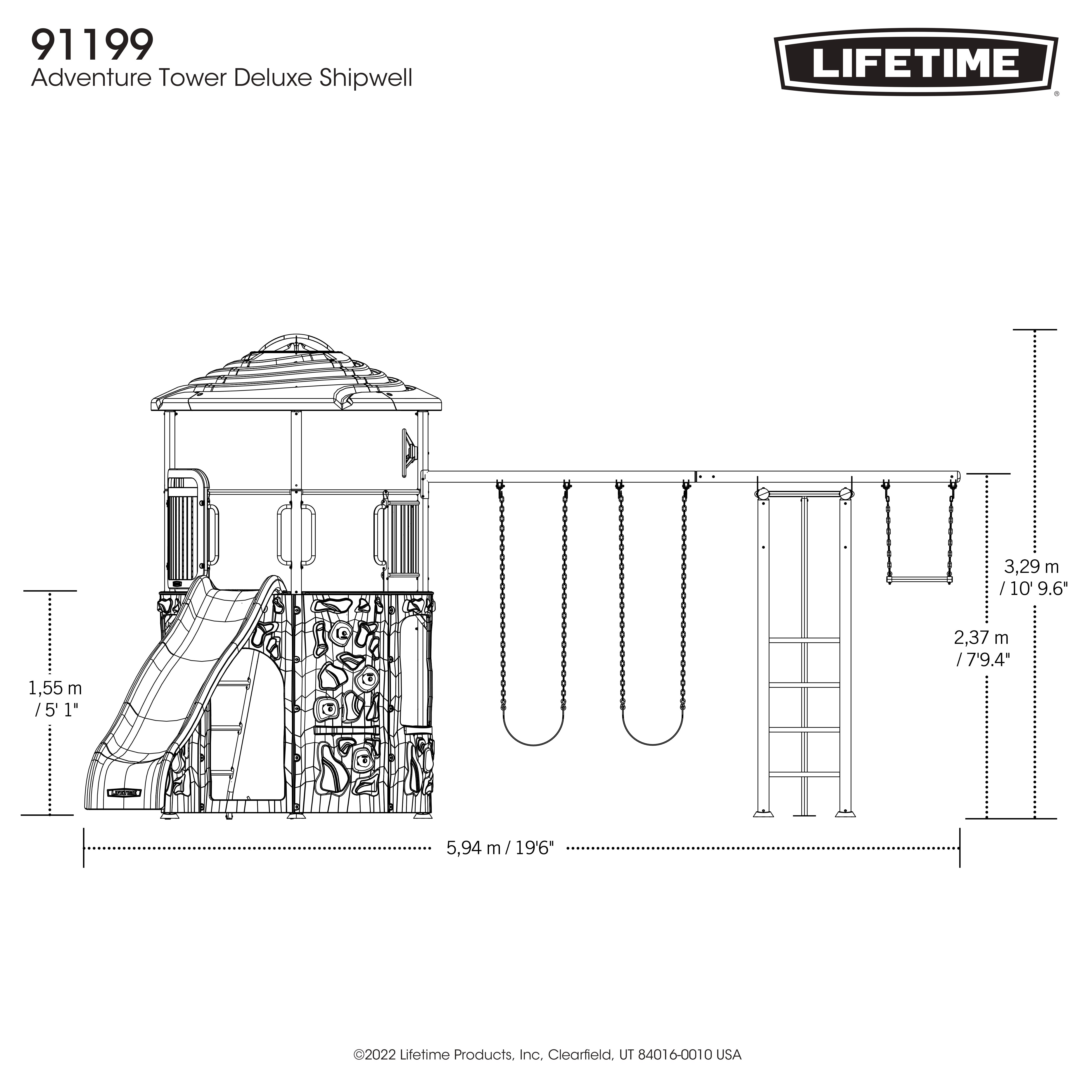 Lifetime Adventure Tower Deluxe - 91199