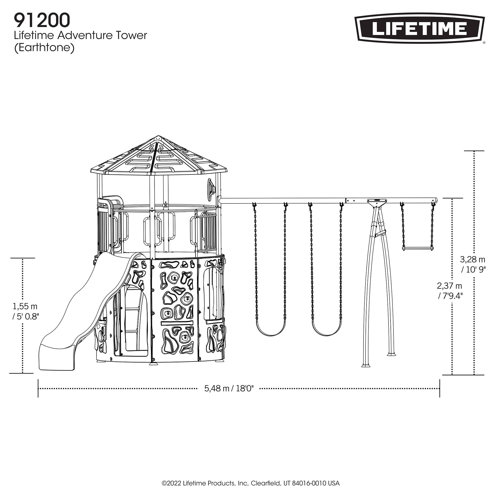 Lifetime Adventure Tower Playset - 91200