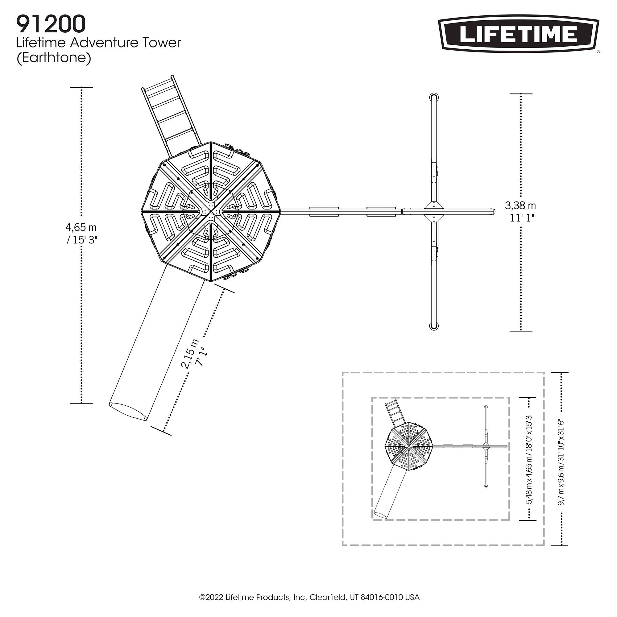 Lifetime Adventure Tower Playset - 91200