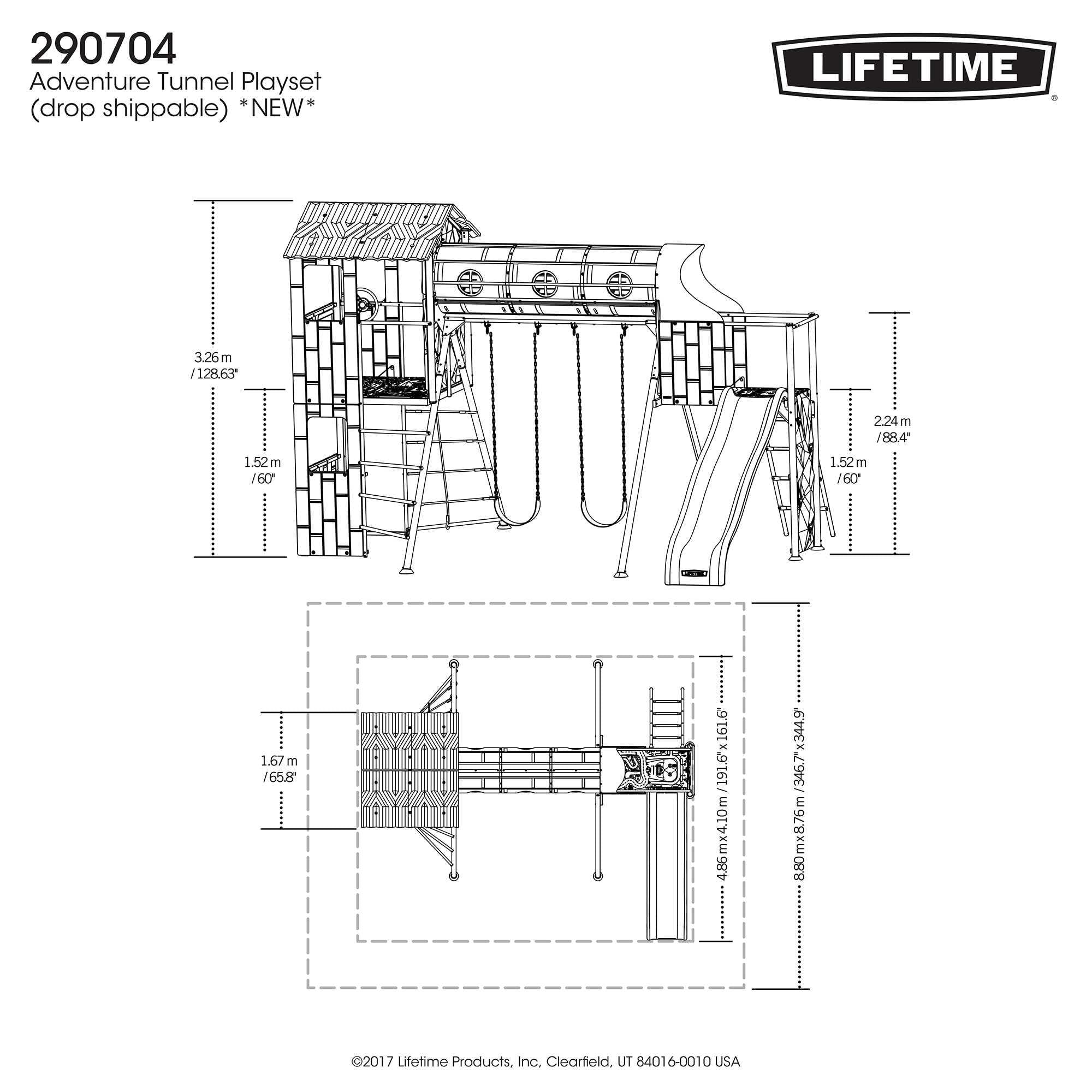 Lifetime Adventure Tunnel Playset - 91134