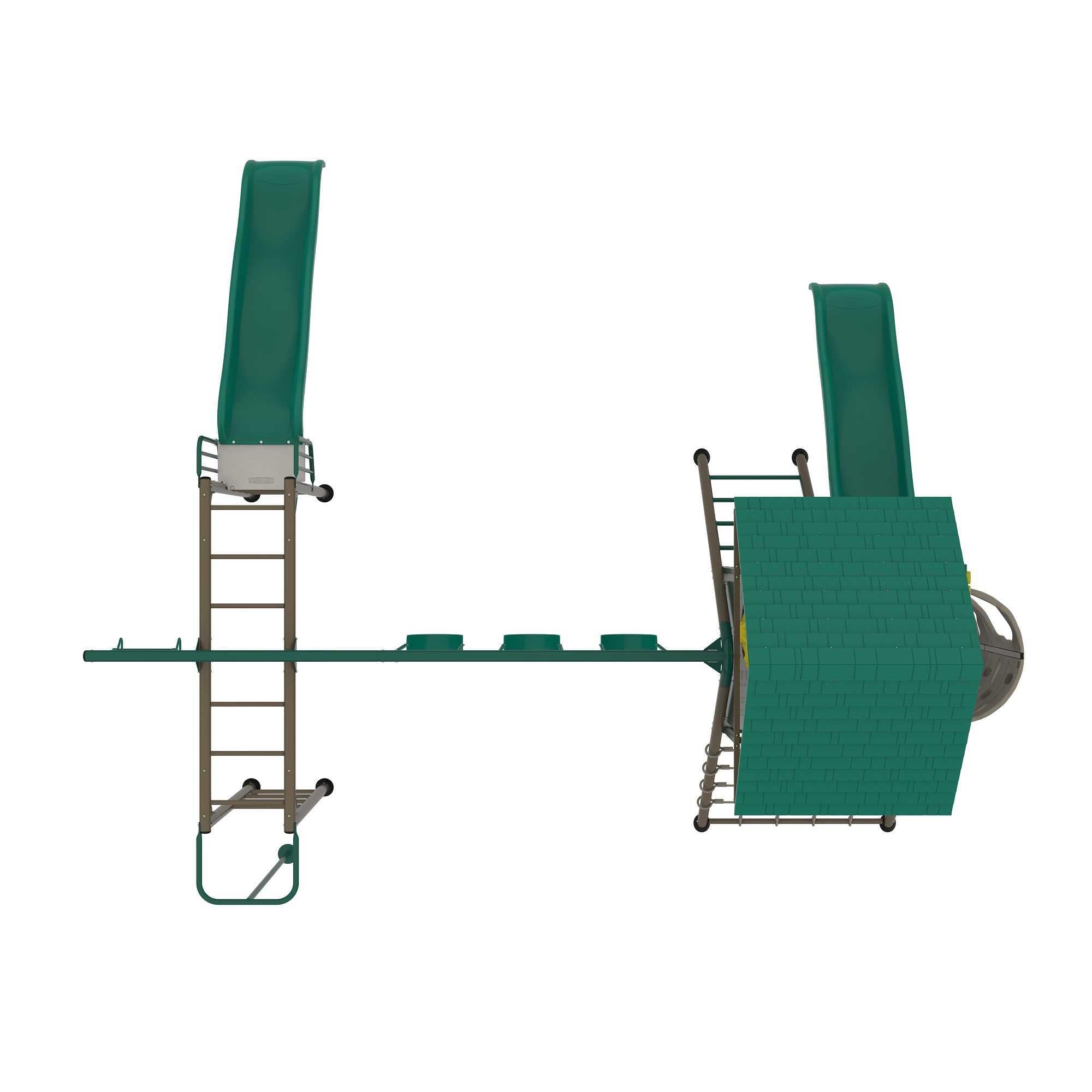 Lifetime Big Stuff Deluxe Swing Set Playset - Earthtone - 91080