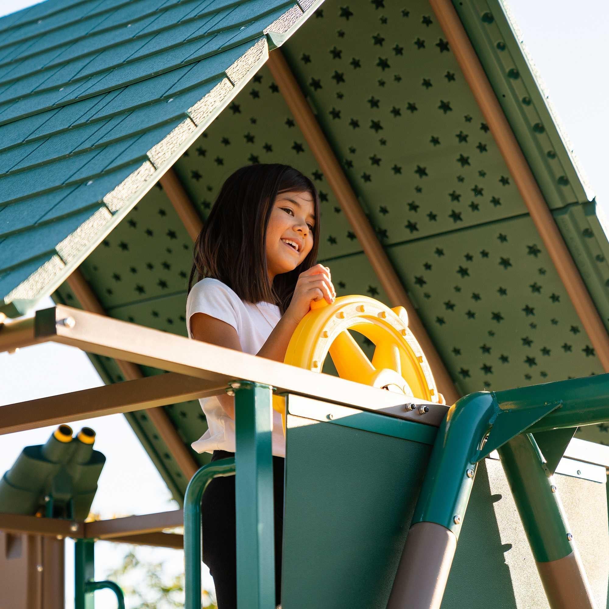 Lifetime Big Stuff Deluxe Swing Set Playset - Earthtone - 91080