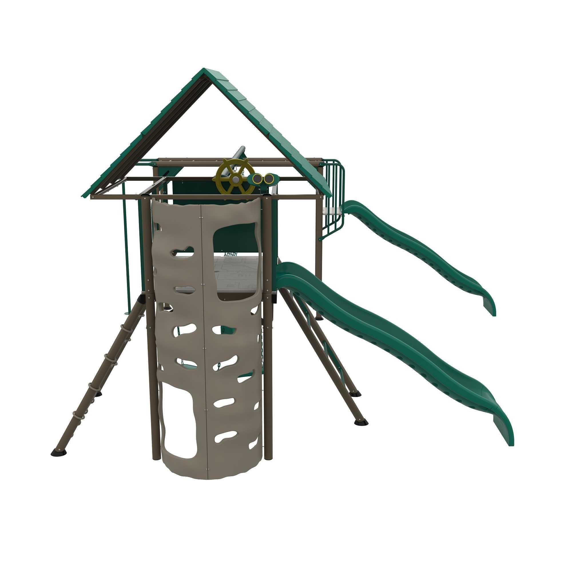 Lifetime Big Stuff Deluxe Swing Set Playset - Earthtone - 91080