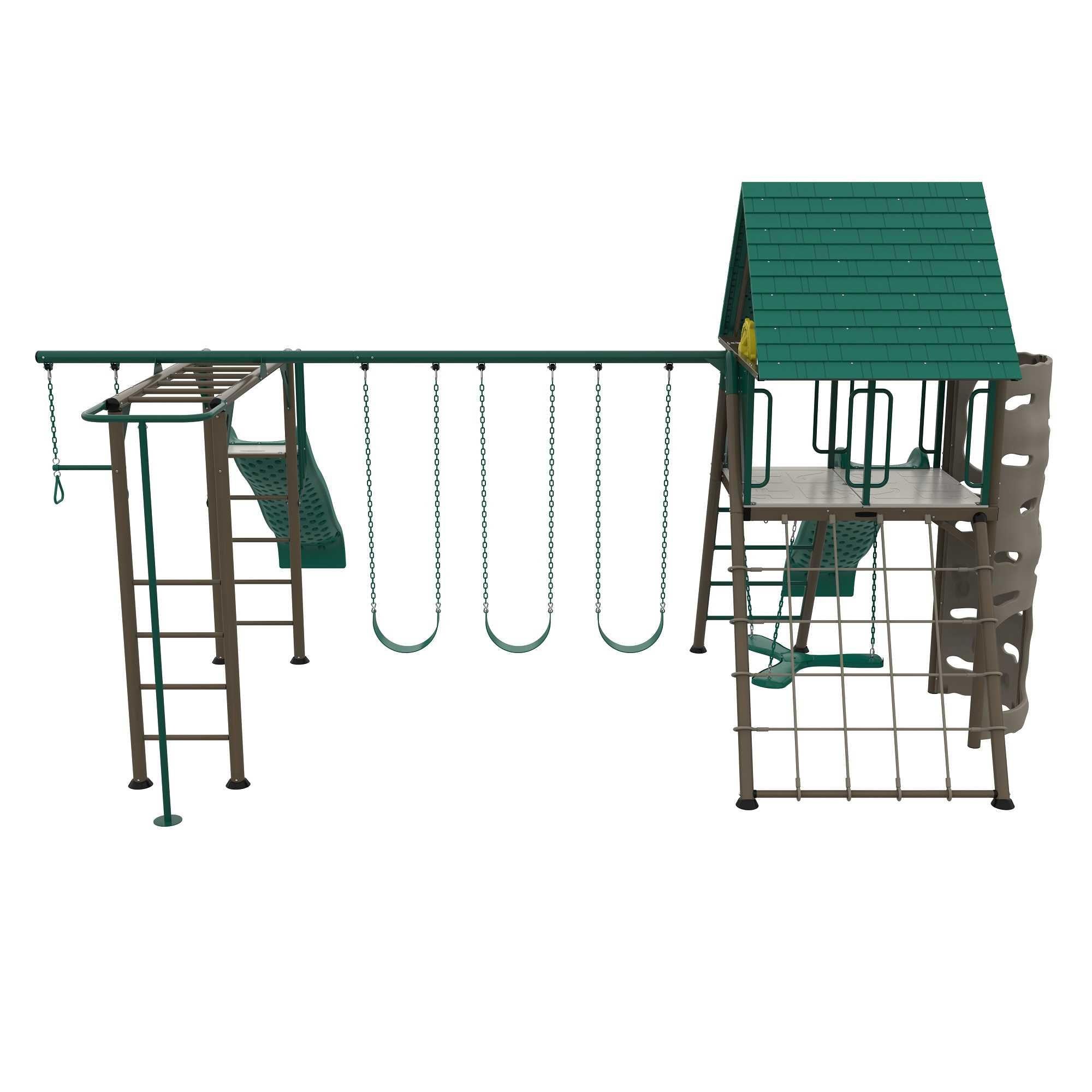 Lifetime Big Stuff Deluxe Swing Set Playset - Earthtone - 91080