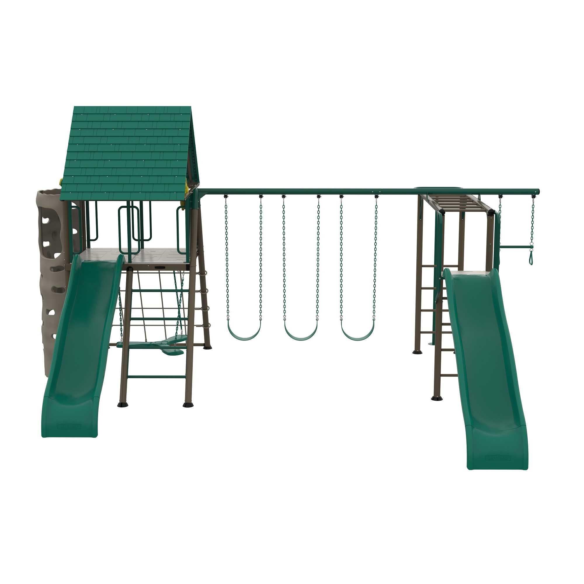 Lifetime Big Stuff Deluxe Swing Set Playset - Earthtone - 91080