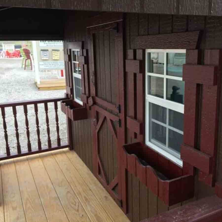 Little Cottage Co. The Craftsman With Slide Playhouse Kit