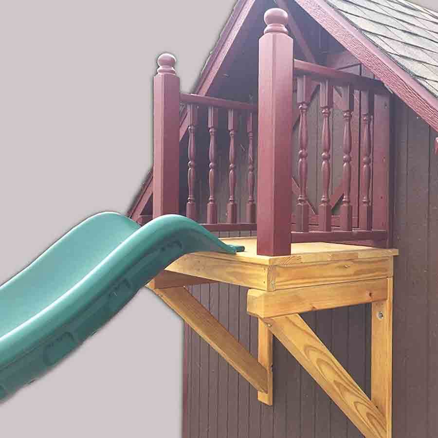Little Cottage Co. The Craftsman With Slide Playhouse Kit
