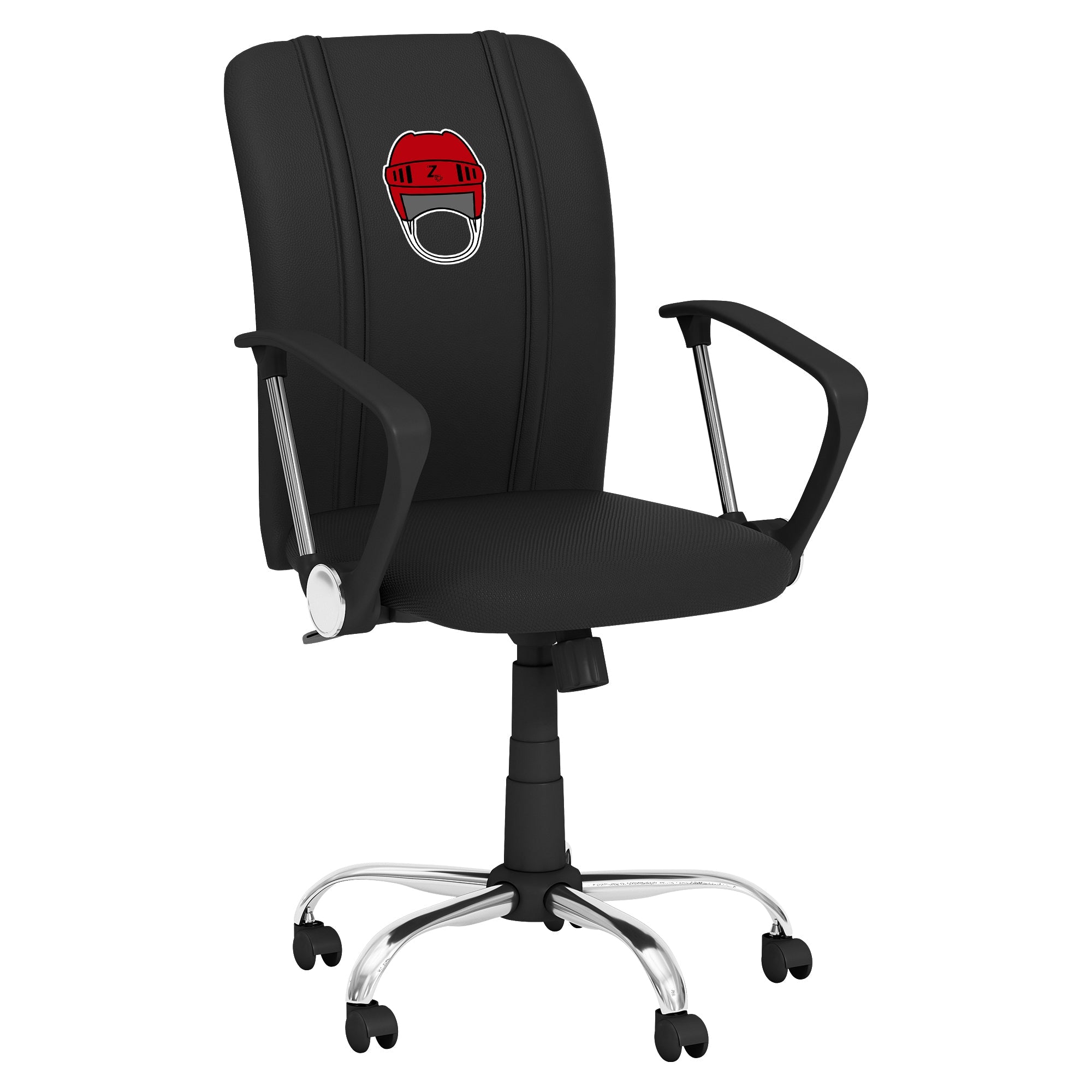Curve Task Chair with Hockey Helmet Gaming Logo