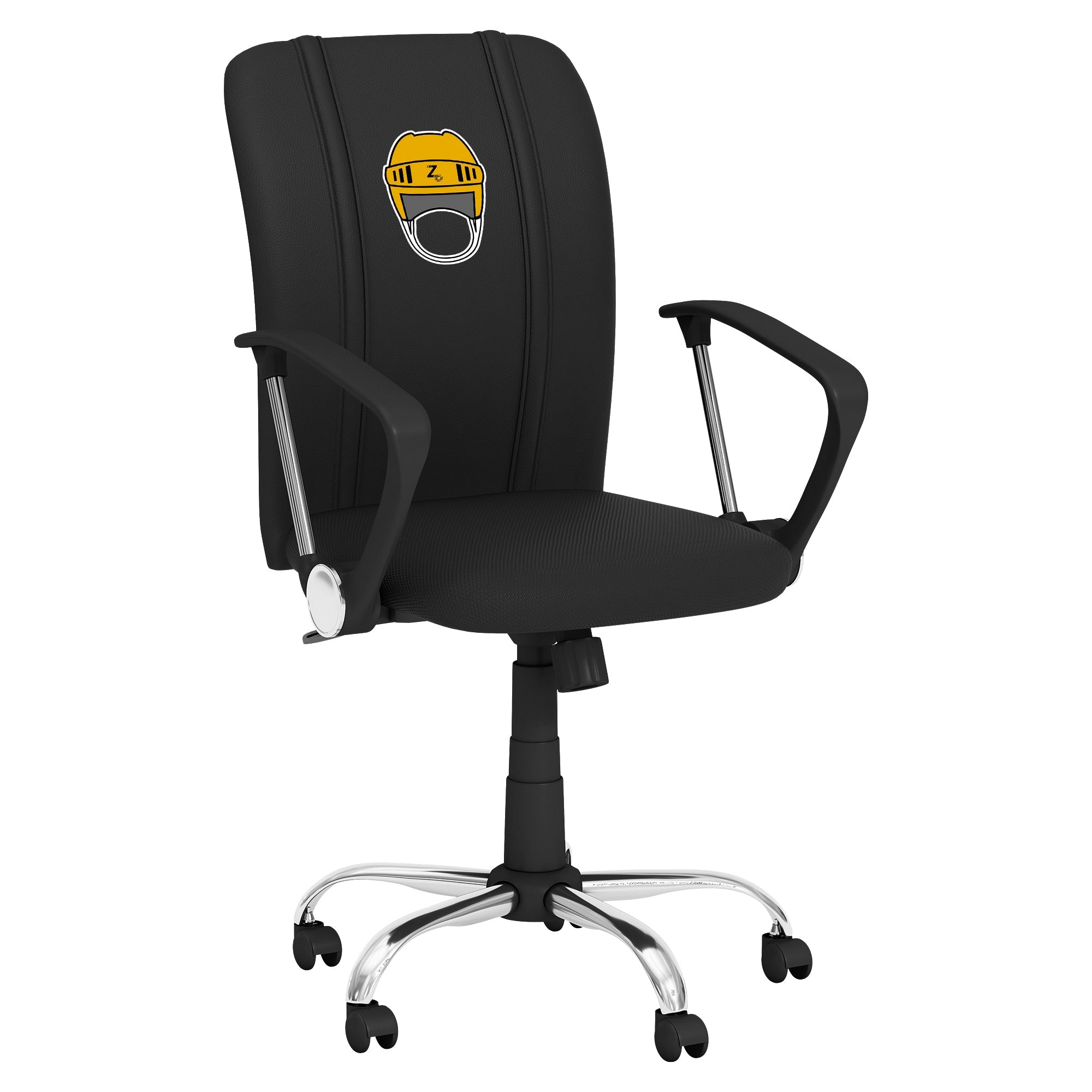 Curve Task Chair with Hockey Helmet Gaming Logo