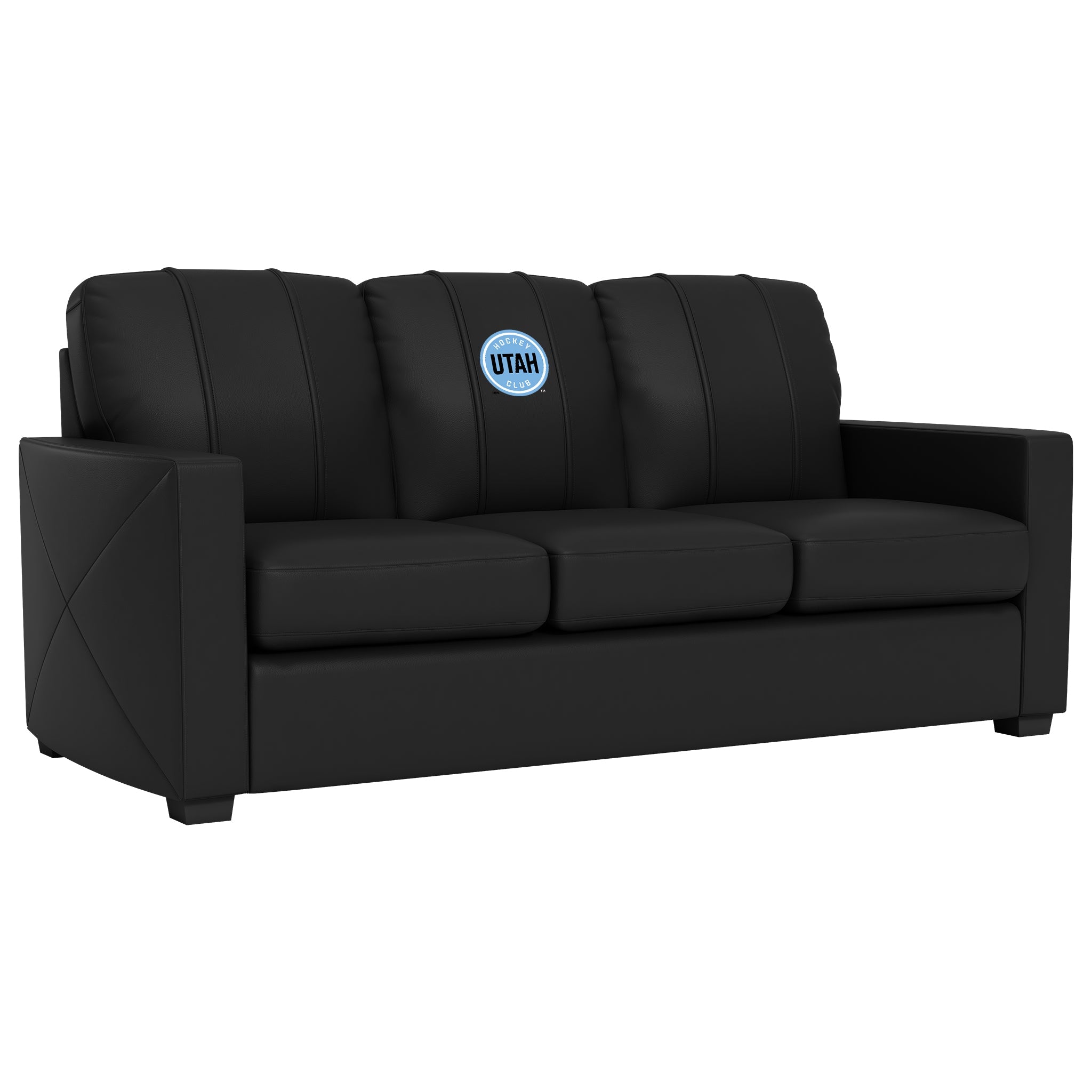 Silver Sofa with Utah Hockey Club Primary Logo