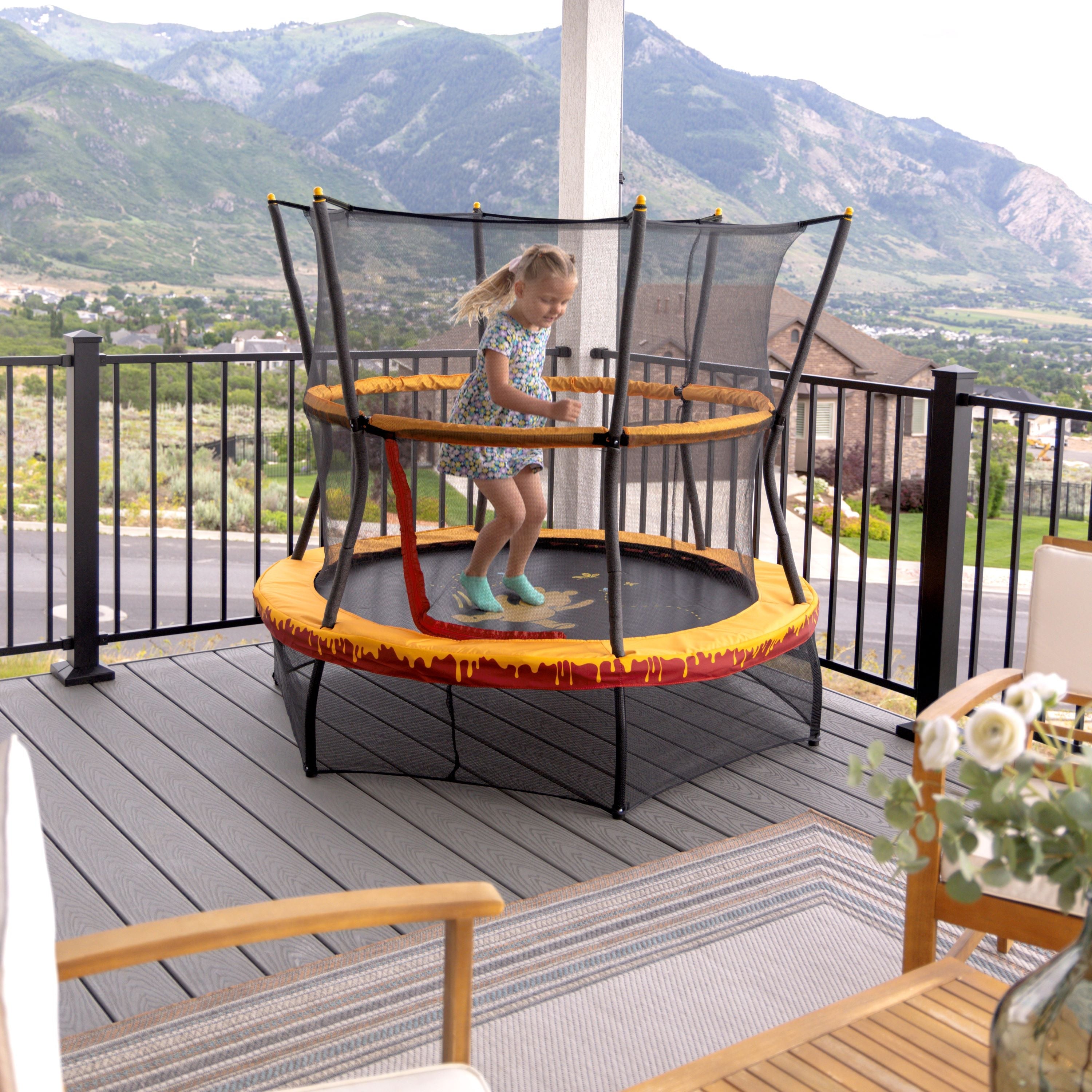 Skywalker Trampolines 60in Winnie the Pooh Mini Trampoline for Kids