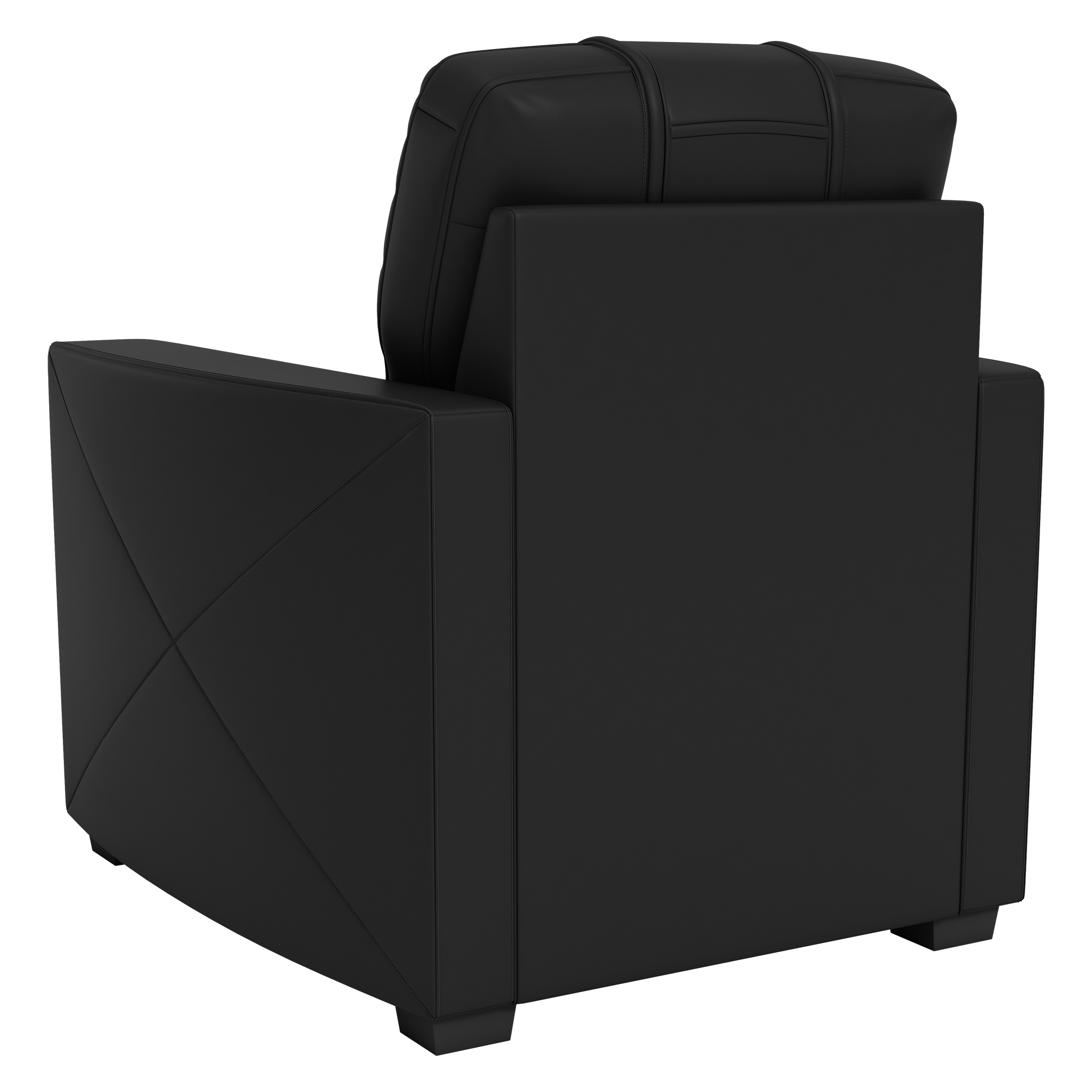 Silver Club Chair with Hockey Helmet Gaming Logo