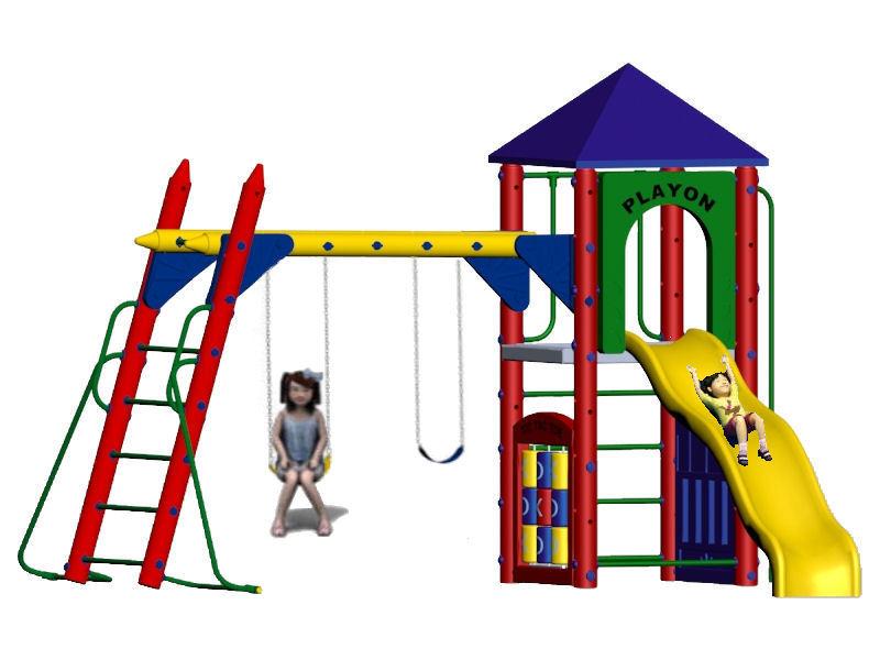 Fort Columbus Playground 5 Foot Deck Height
